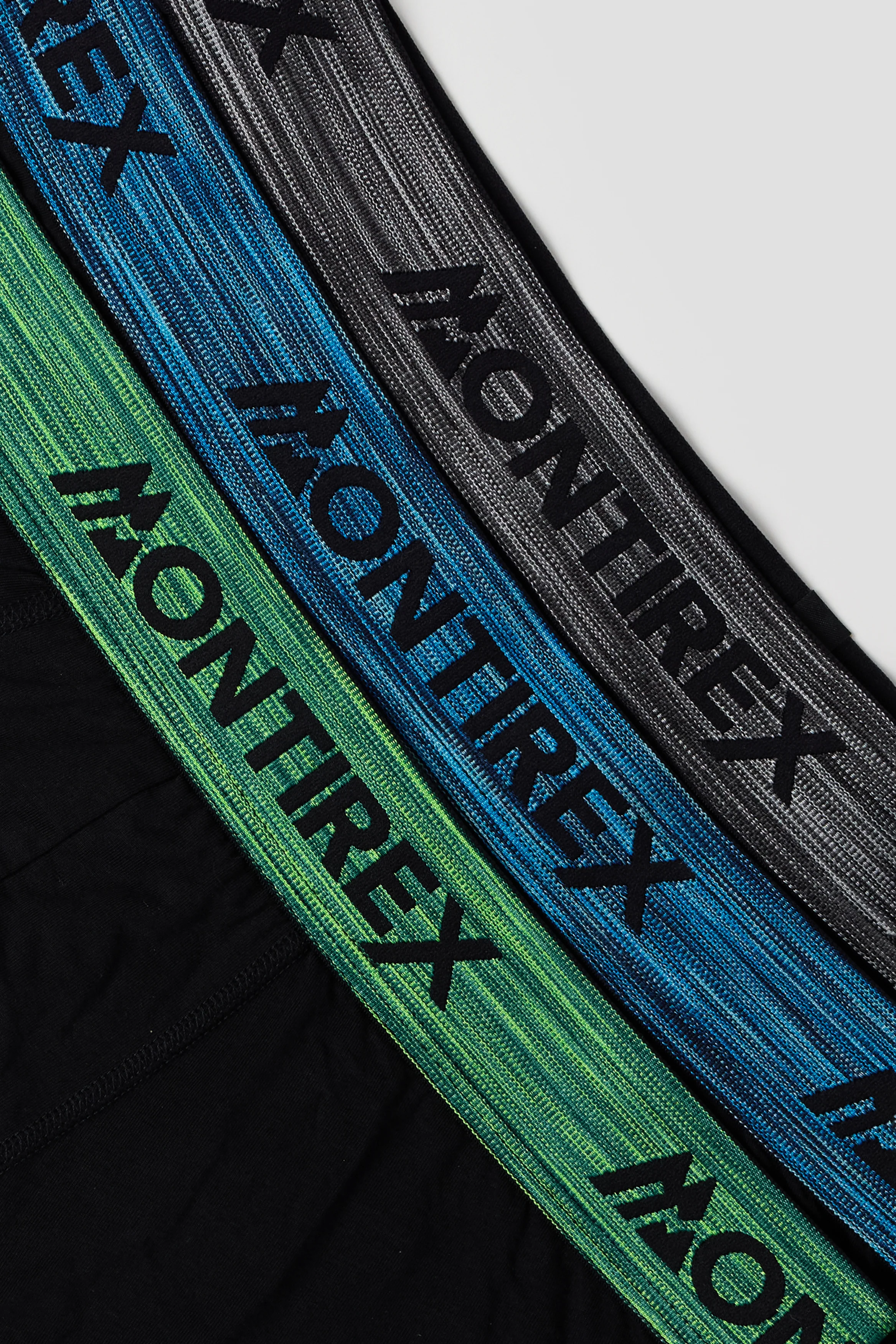 3 Pack Trail Boxer - Black/Grey/Blue/Grey - Image 3