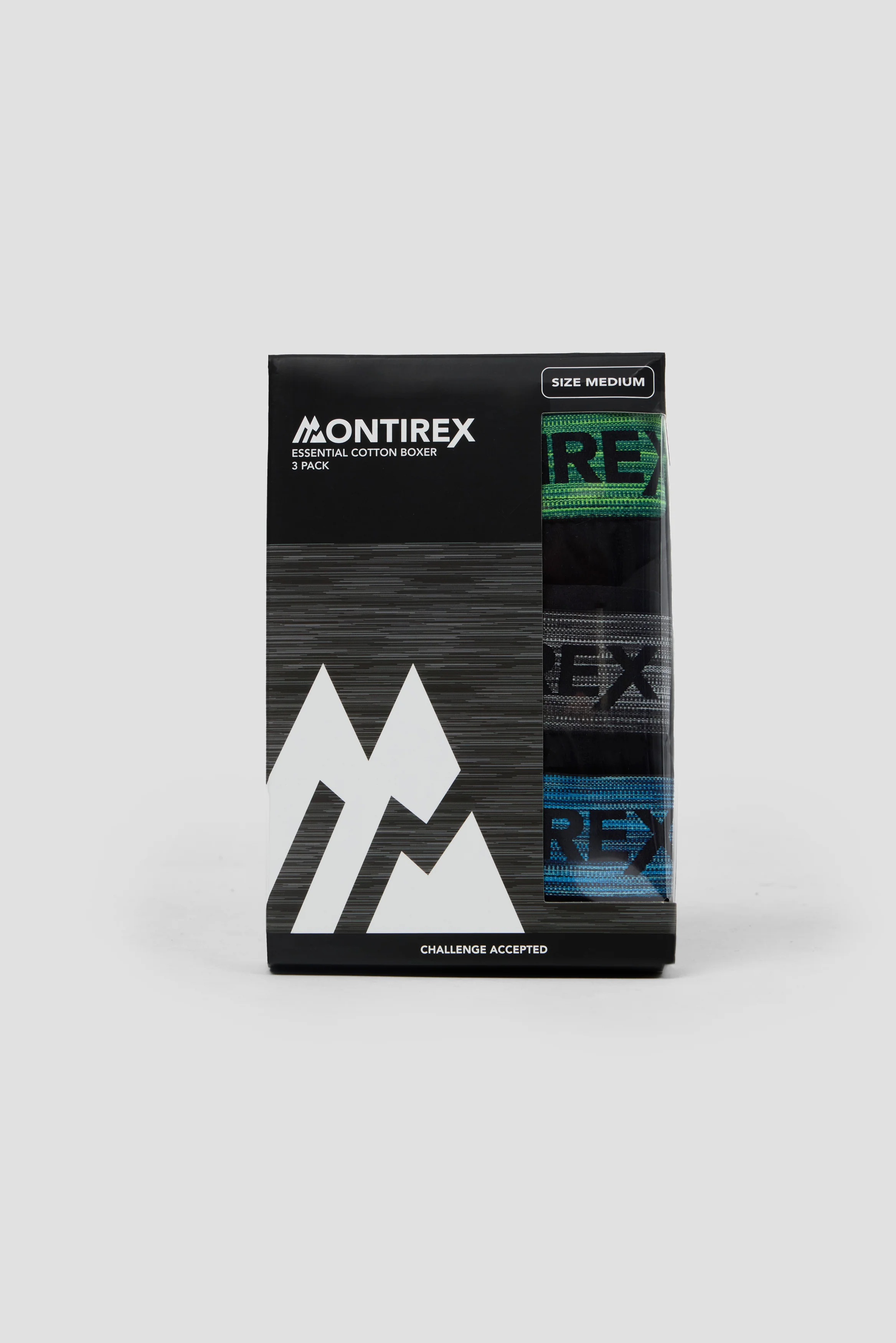 3 Pack Trail Boxer - Black/Grey/Blue/Grey - Image 4