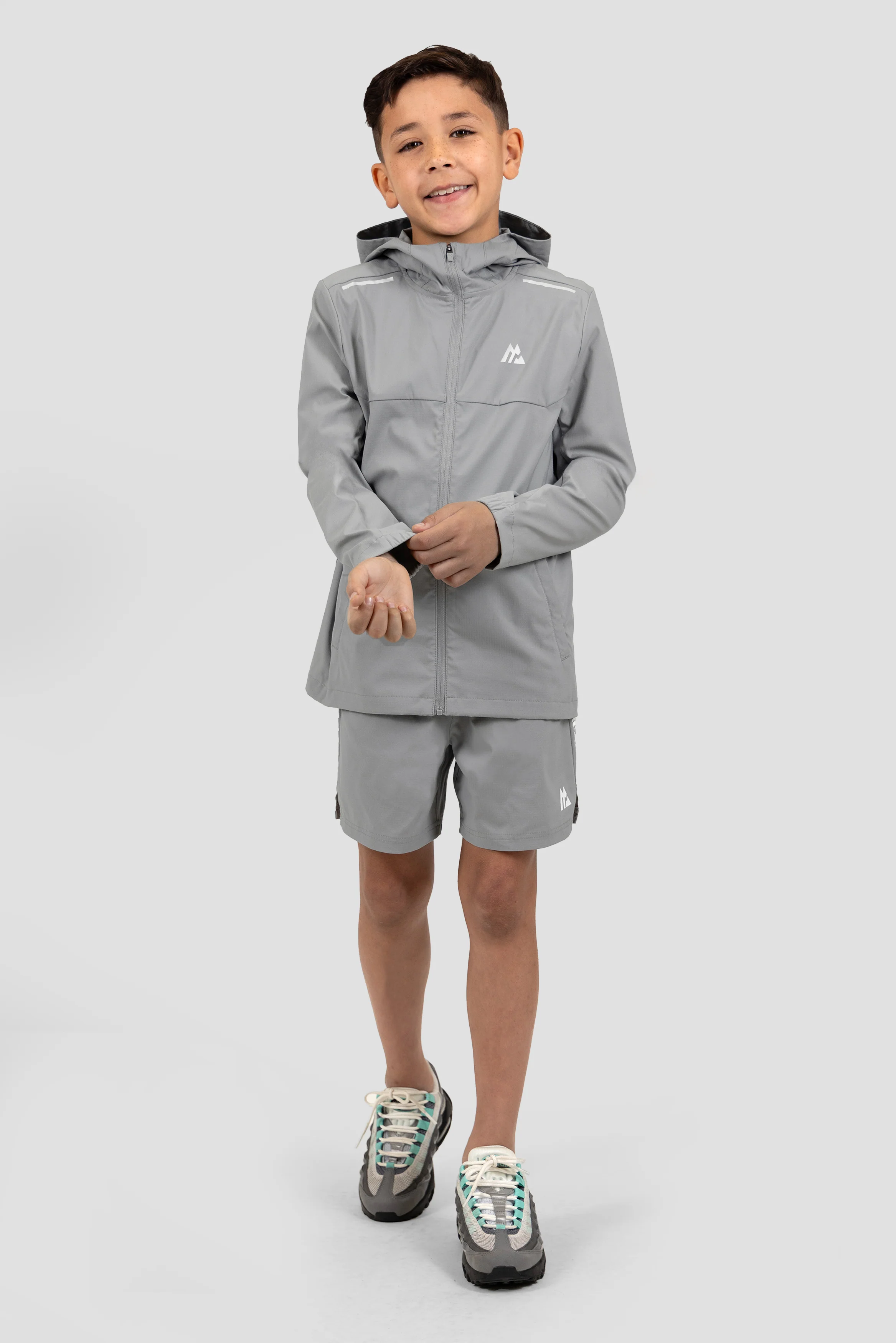 Boys Accelerate Windbreaker - Platinum Grey - Image 3
