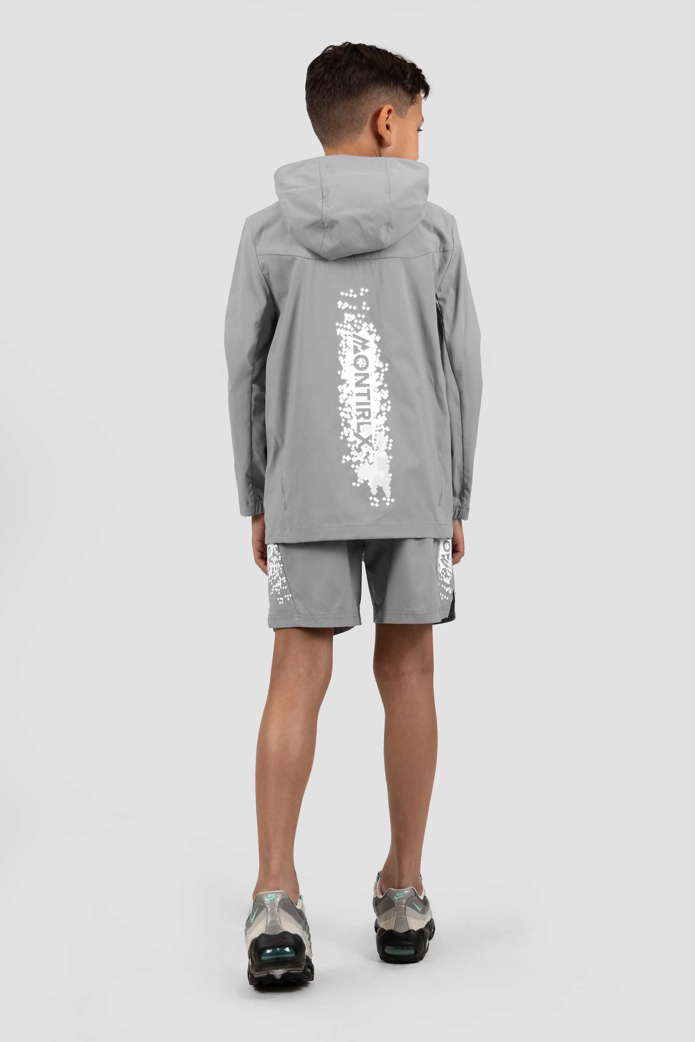 Boys Accelerate Windbreaker - Platinum Grey - Image 4