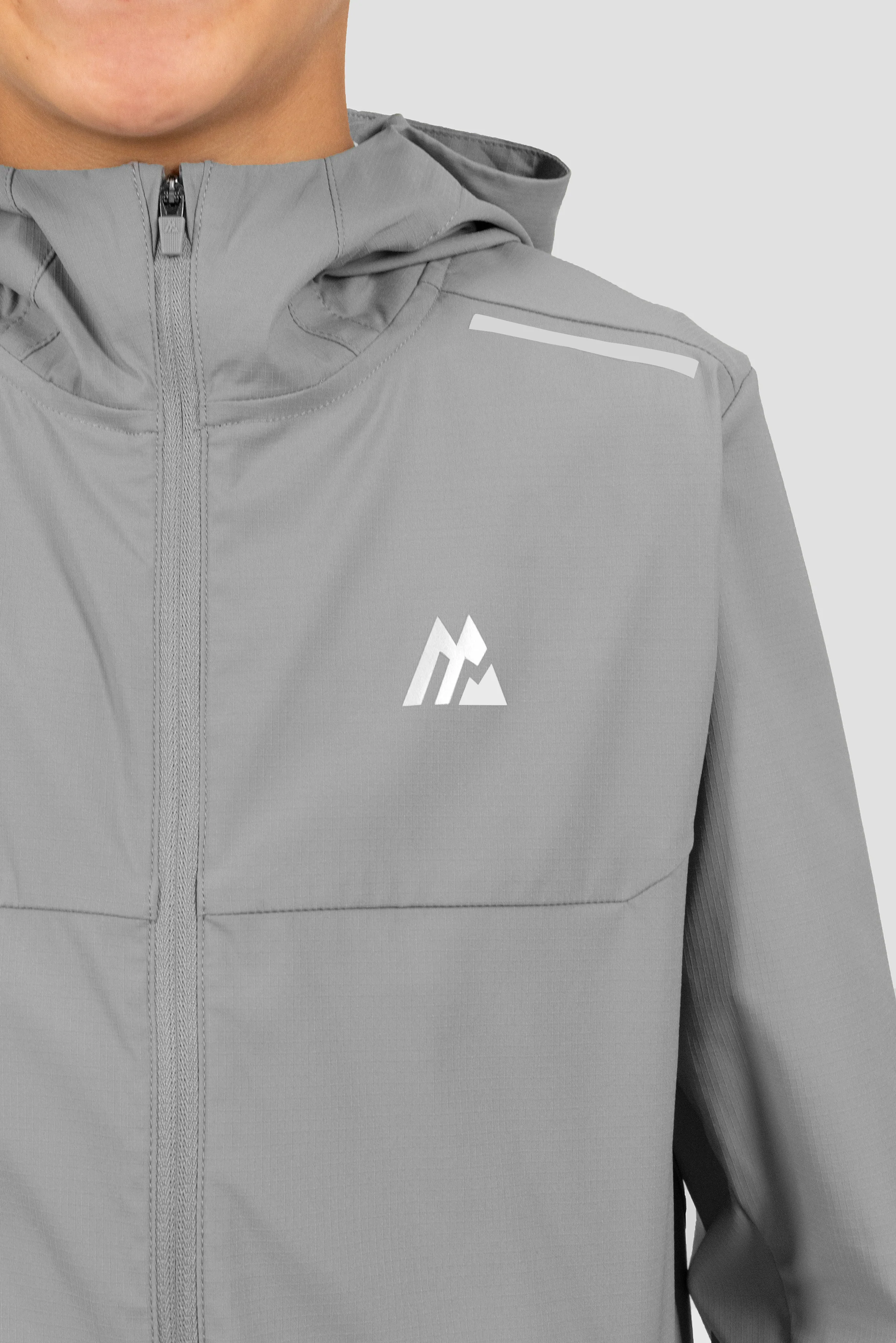 Boys Accelerate Windbreaker - Platinum Grey - Image 5