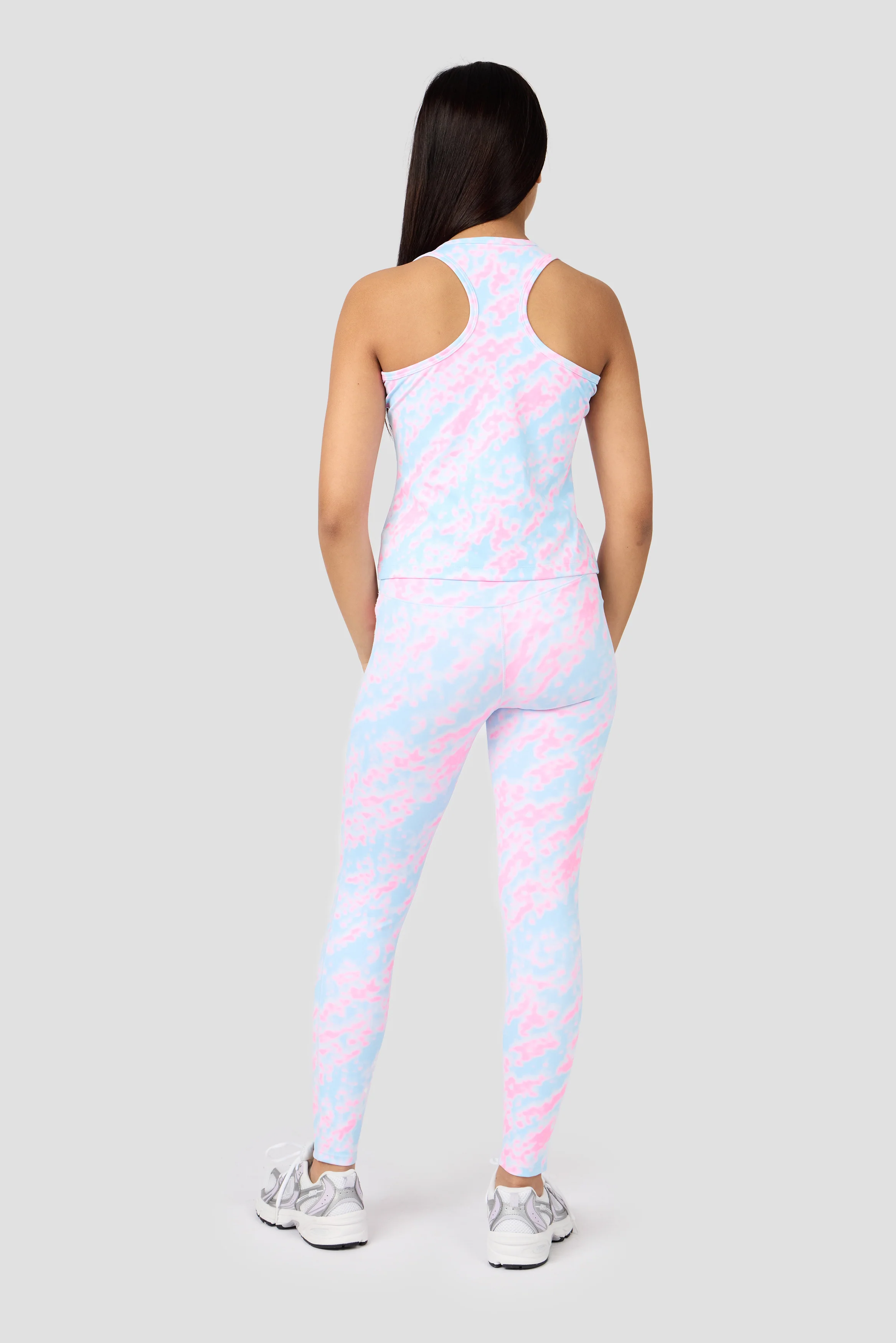 Girls Celeste Legging - Misty Blue/Candy Floss/White - Image 4