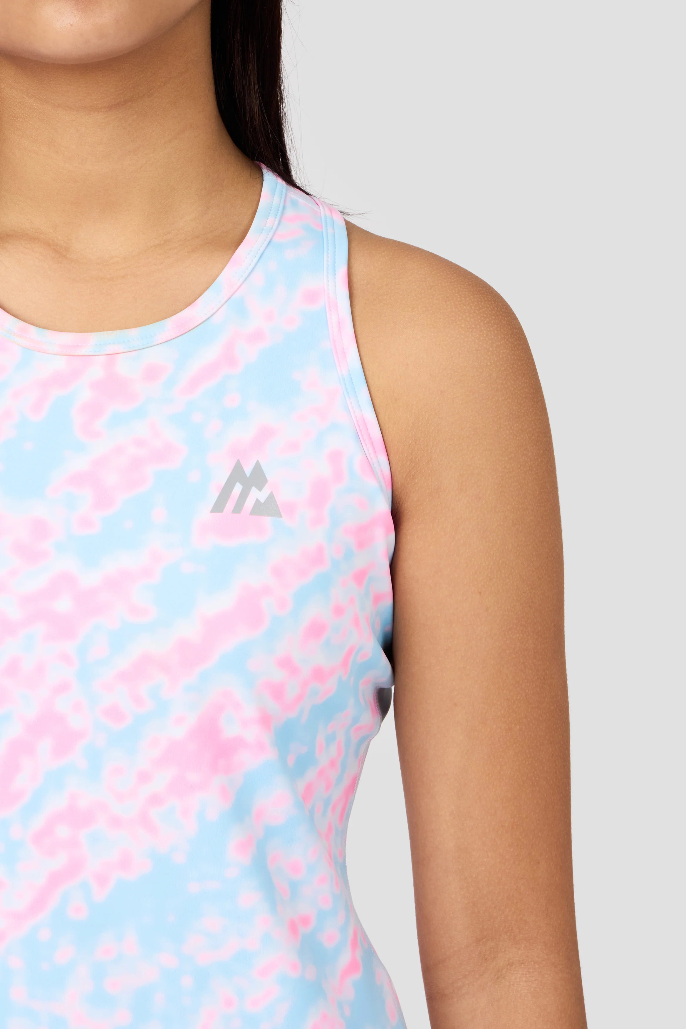 Girls Celeste Tank - Misty Blue/Candy Floss/White - Image 3