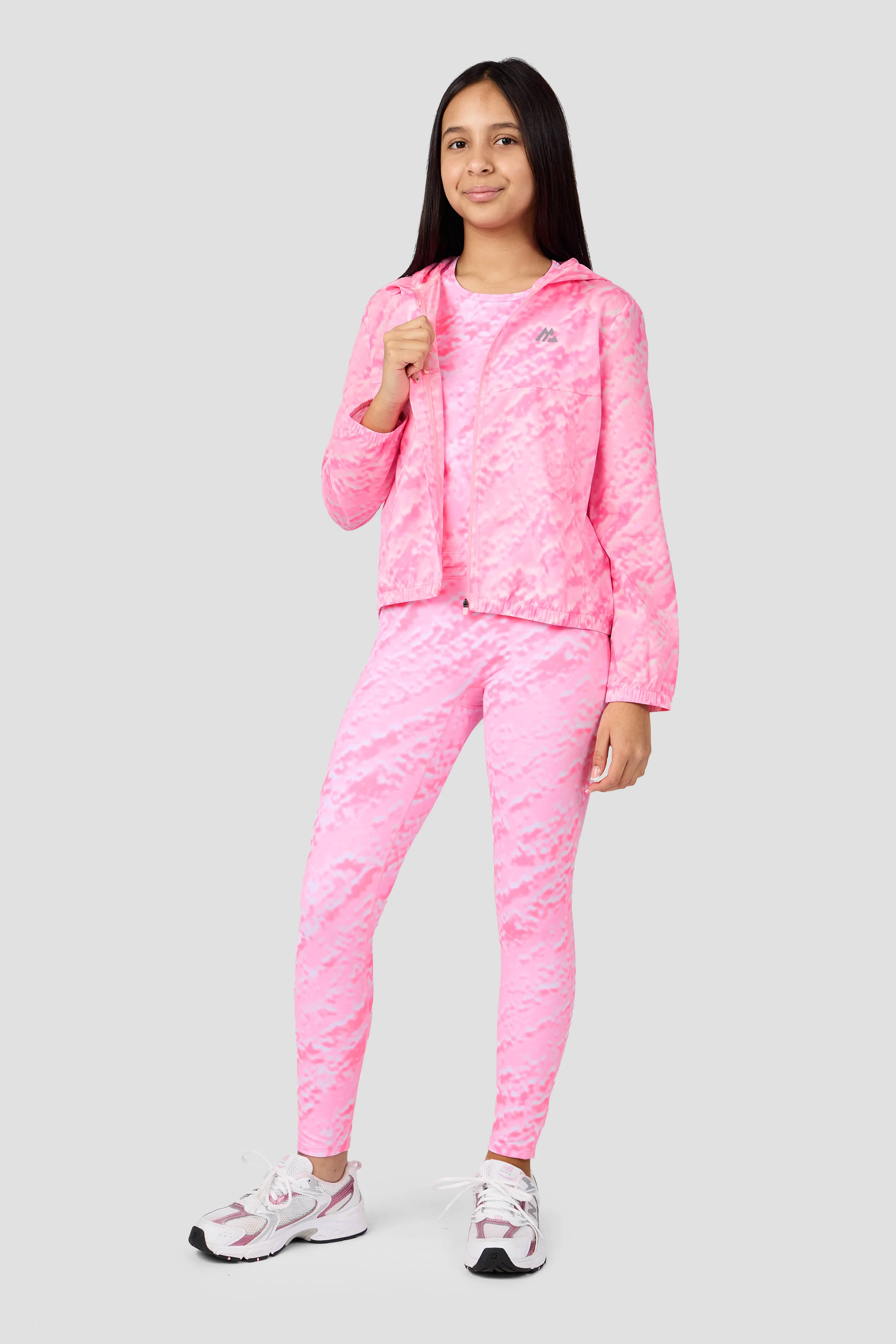 Girls Celeste Windbreaker  - Candy Floss/Fuchsia/White - Image 7