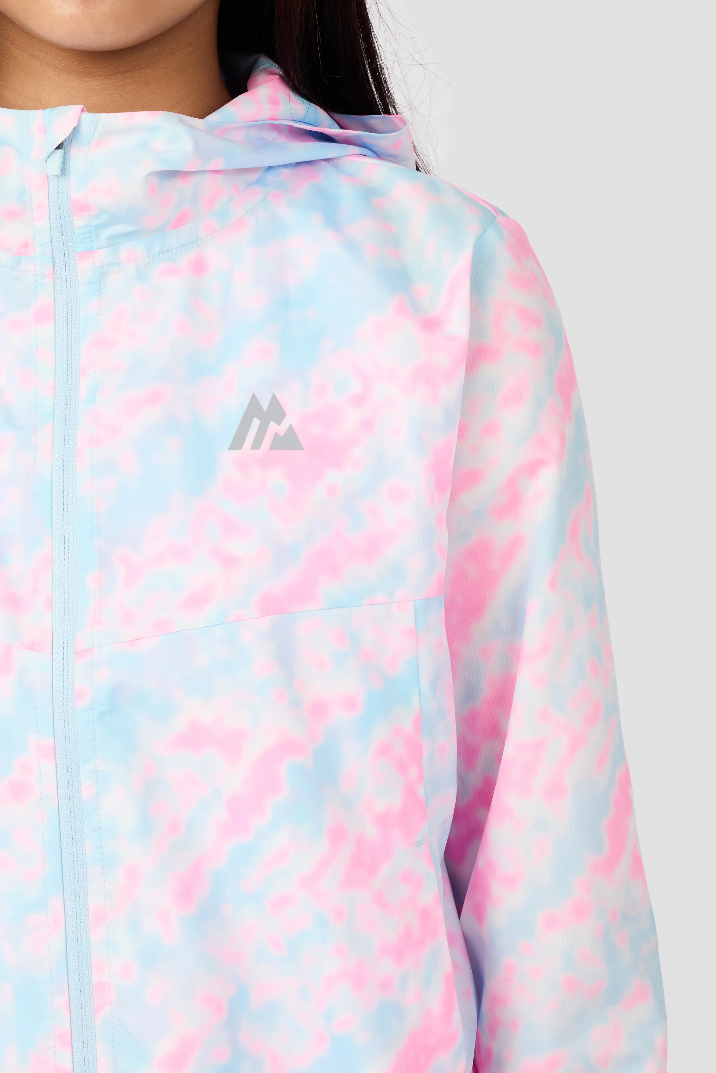 Girls Celeste Windbreaker - Misty Blue/Candy Floss/White - Image 3