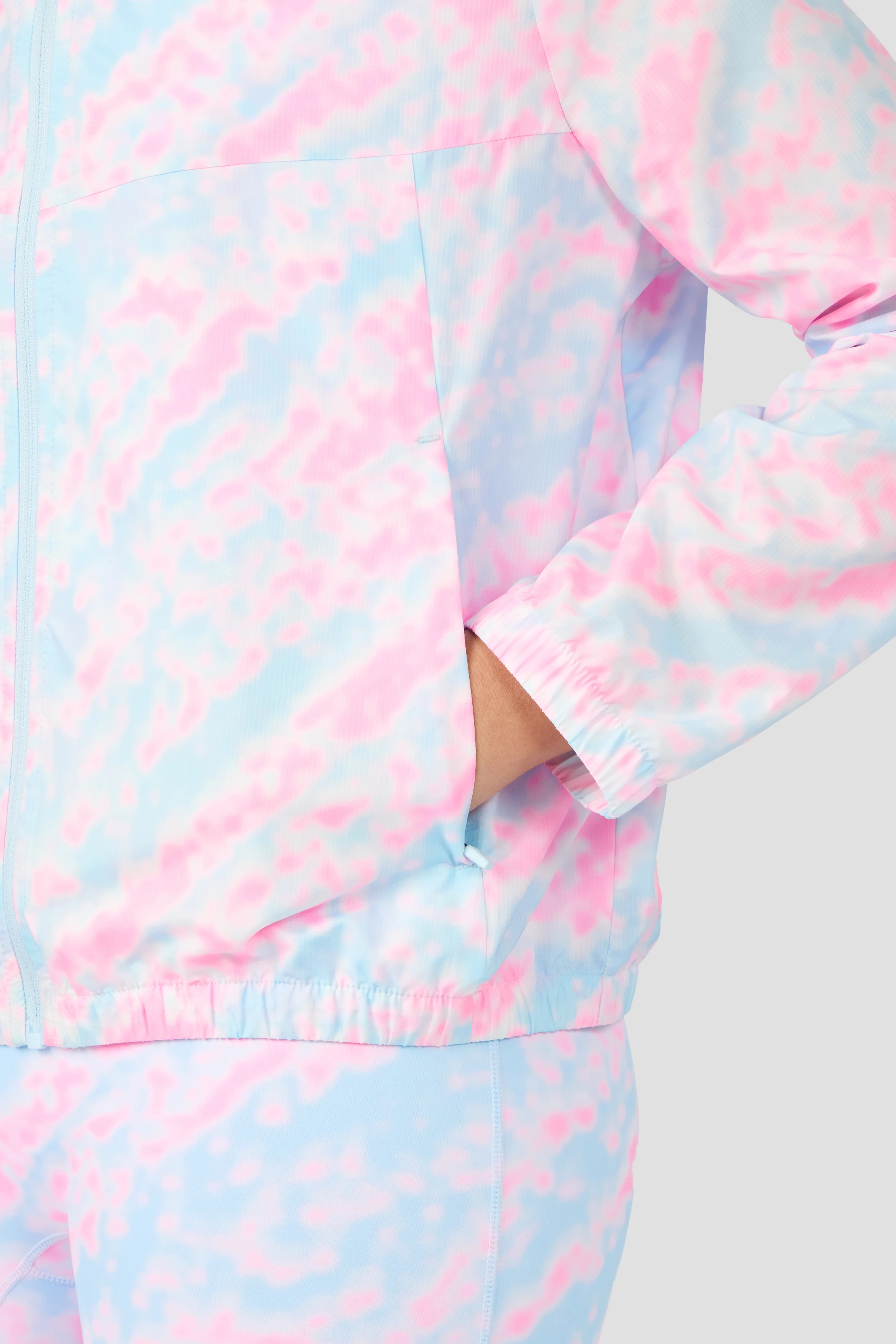 Girls Celeste Windbreaker - Misty Blue/Candy Floss/White - Image 4