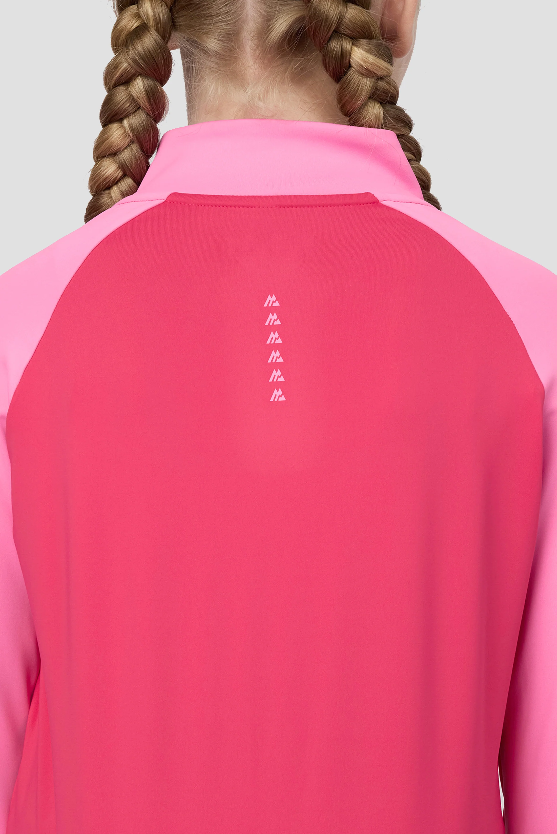 Girls Dash 1/4 Zip - Hibiscus/Framboise - Image 7