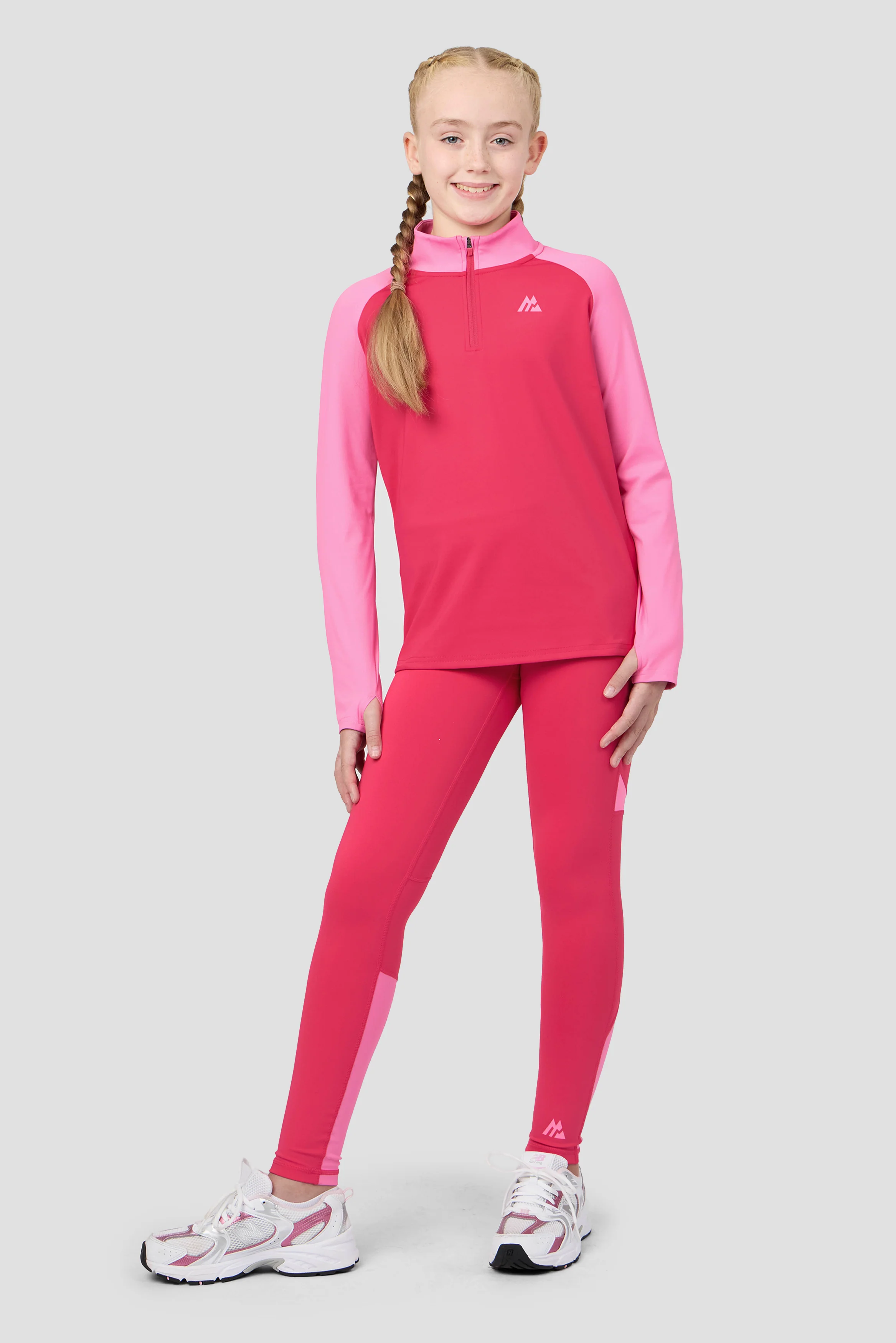 Girls Dash Legging - Hibiscus/Framboise - Image 5