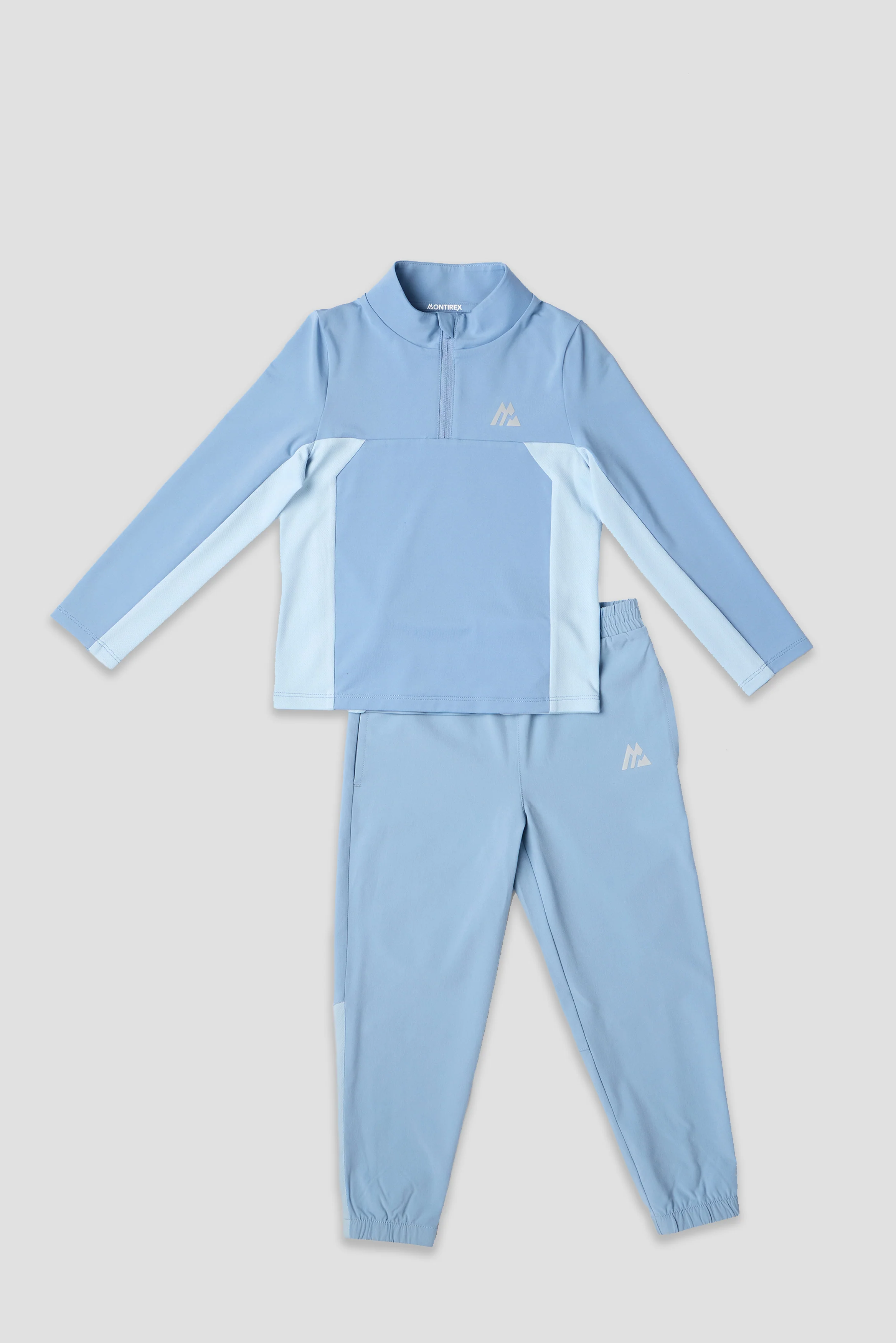 Infant Boys Peak 2.0 1/4 Zip/Pant Set - Cloudy Blue/Summer Mist - Image 4