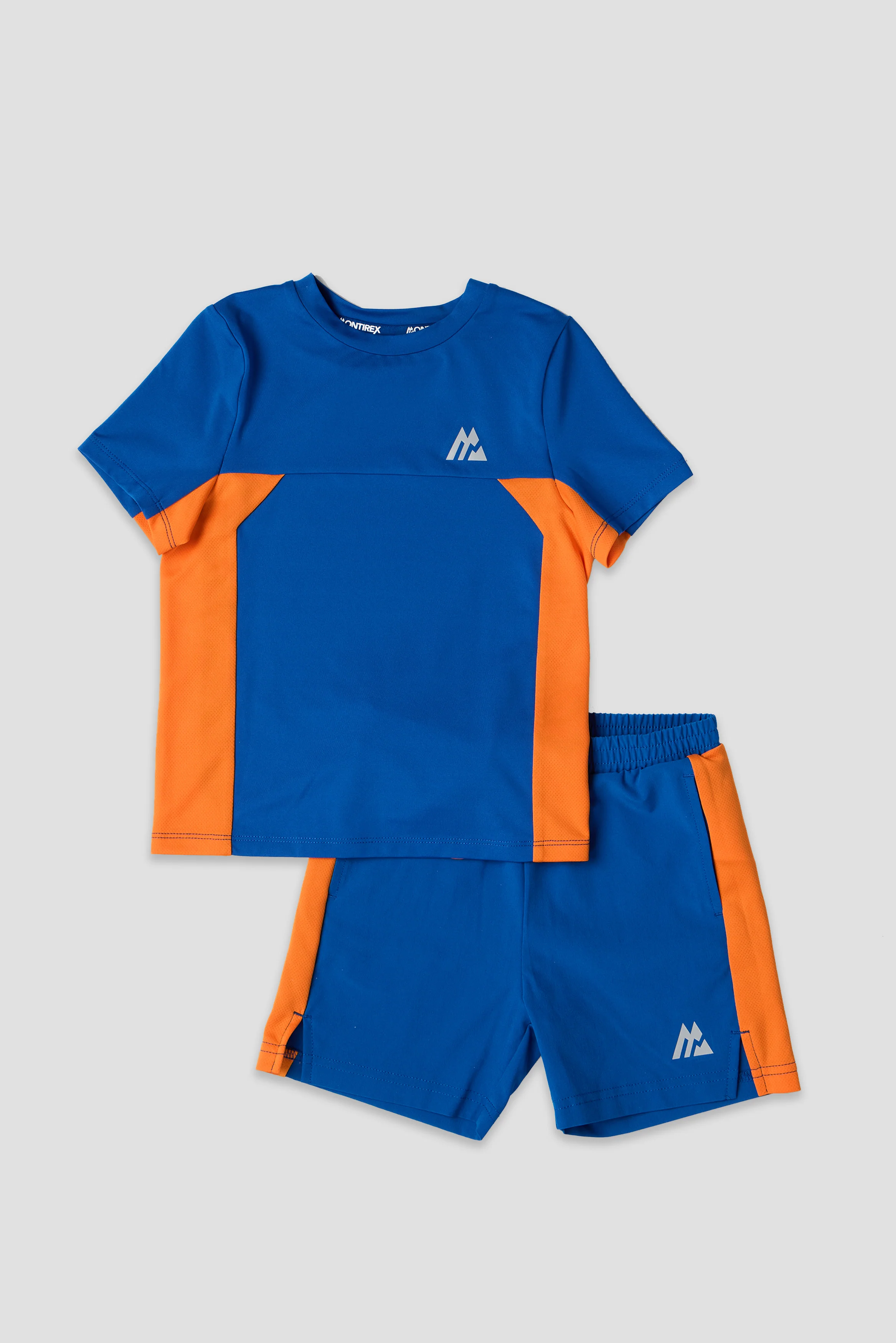 Infant Boys Peak 2.0 T-Shirt/Short Set - Cobalt/Tangerine Glow - Image 4