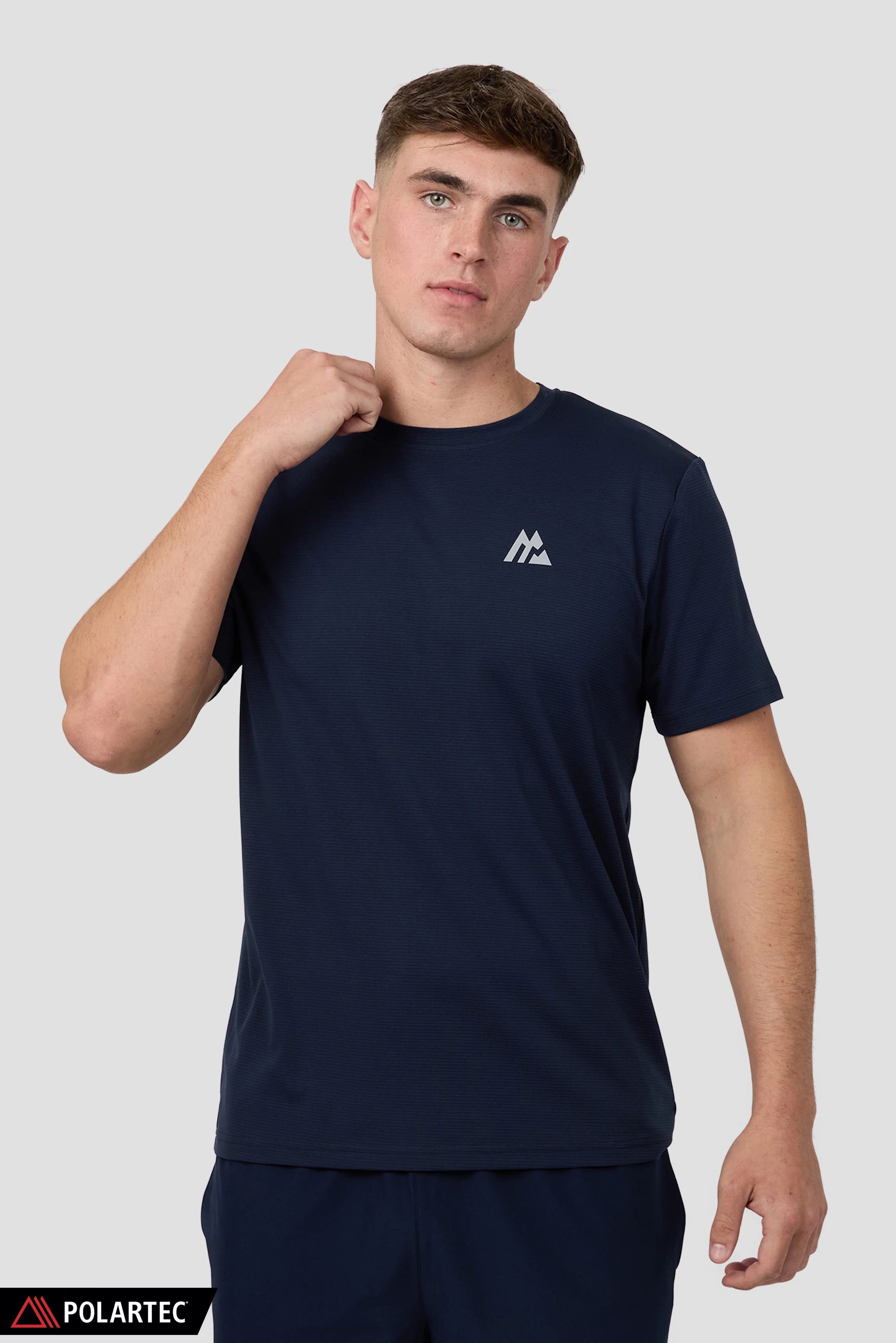 Peak Gridded Polartec® T-Shirt - Midnight Blue - Image 5