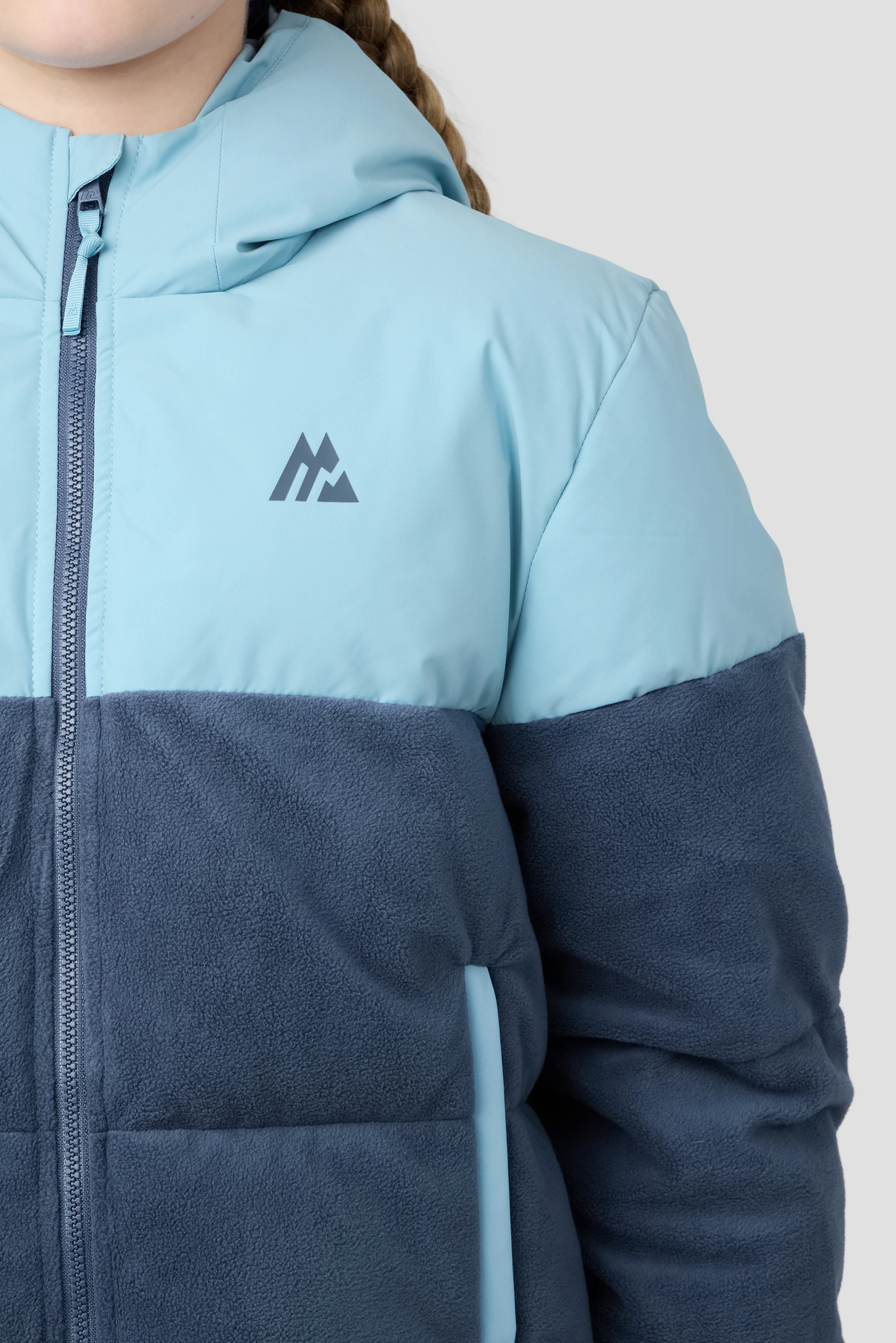 Girls Snowbird Jacket - Fresh Water/Greyed Indigo - Image 5