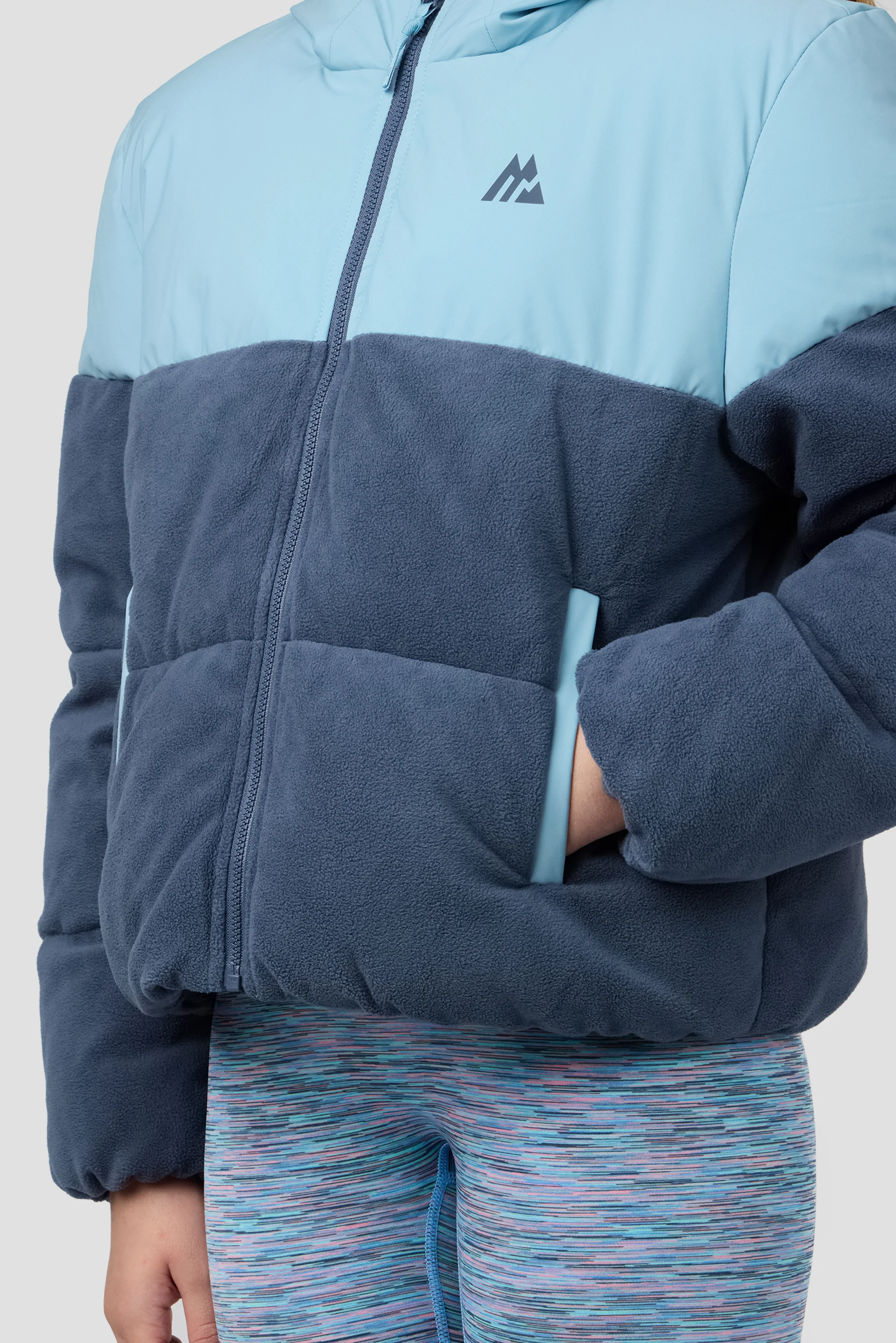 Girls Snowbird Jacket - Fresh Water/Greyed Indigo - Image 6
