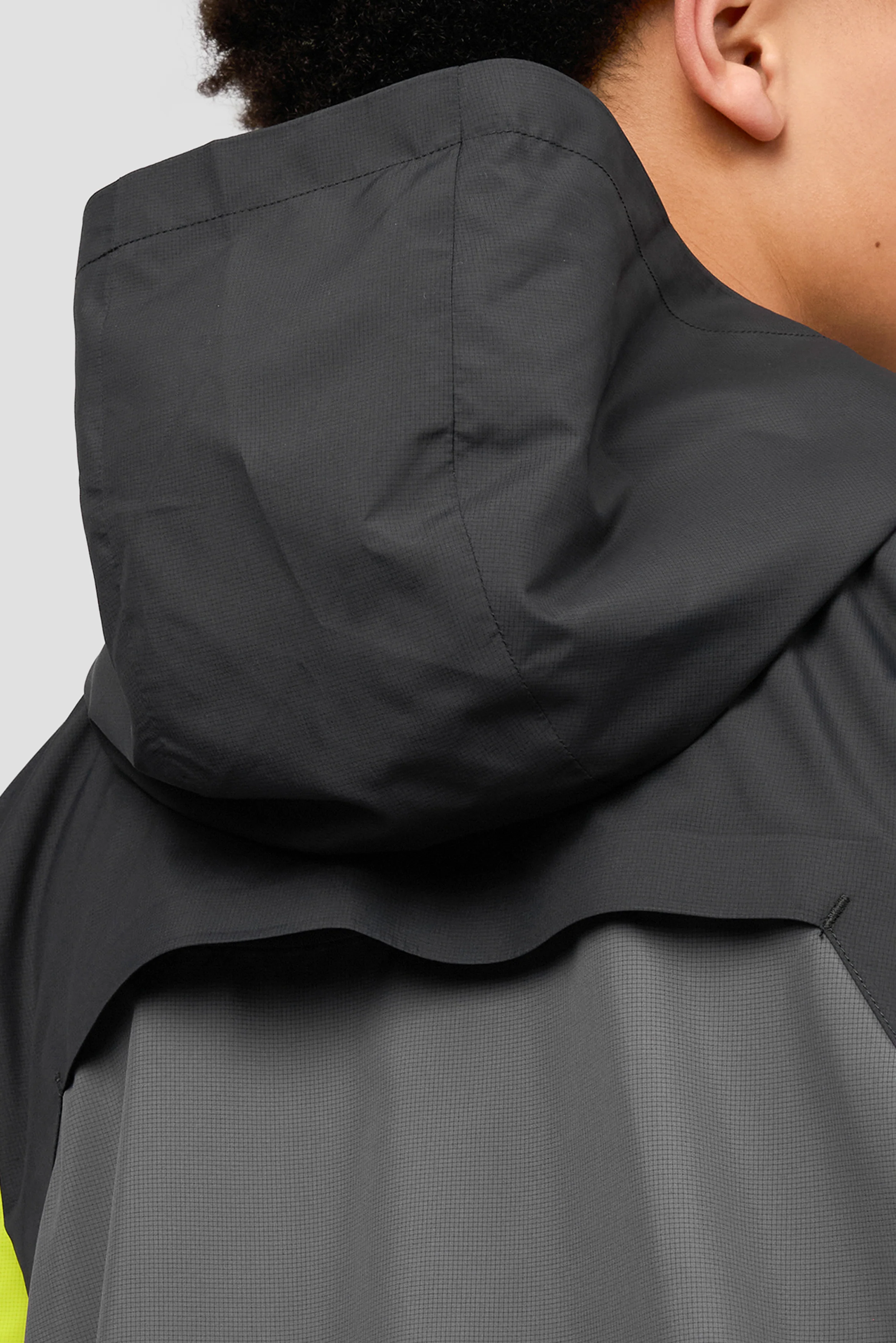 Boys Spectra Windbreaker - Asphalt/Cement Grey/Electric Lime - Image 6