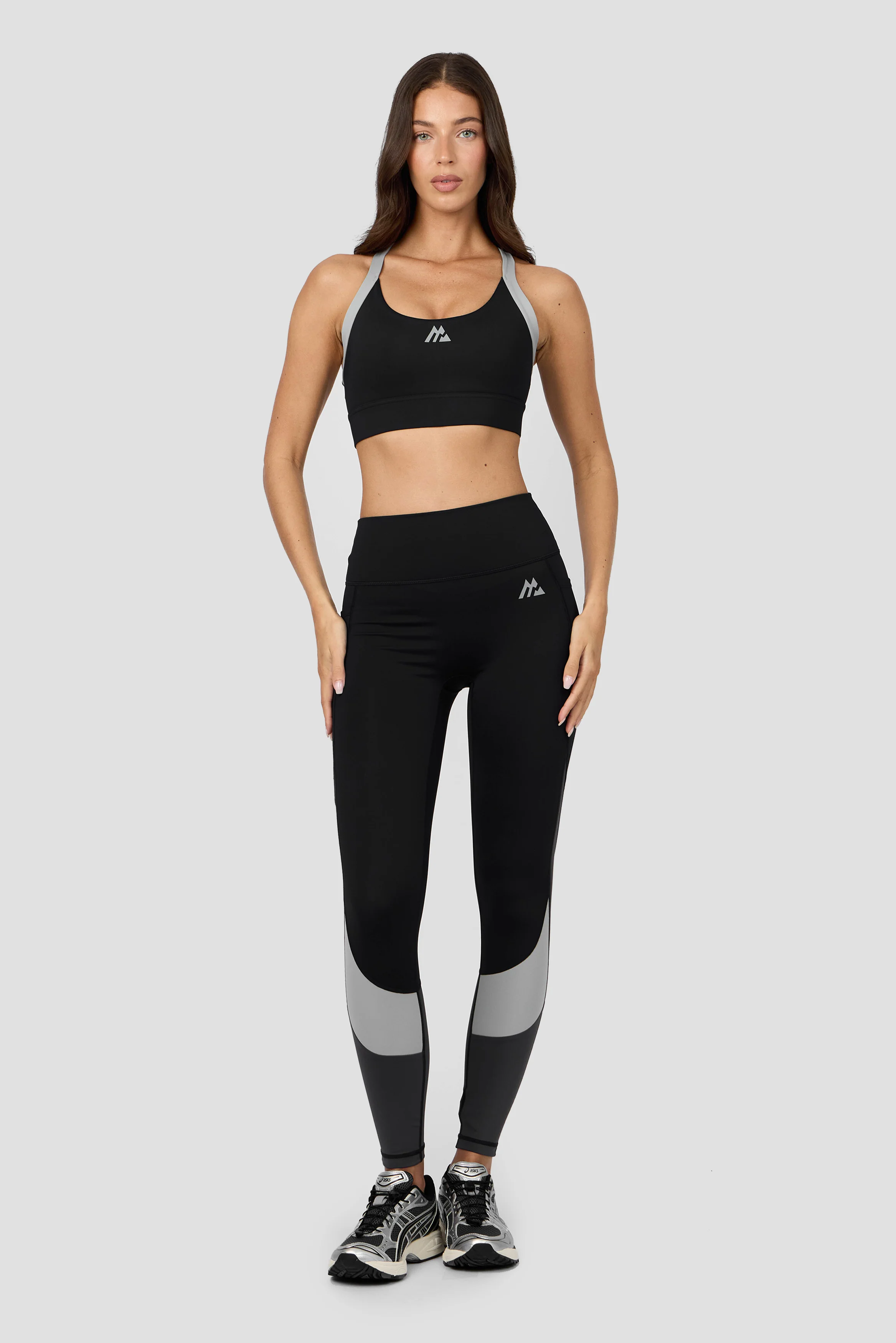 Stride Sports Bra - Black/Basalt/Asphalt - Image 3