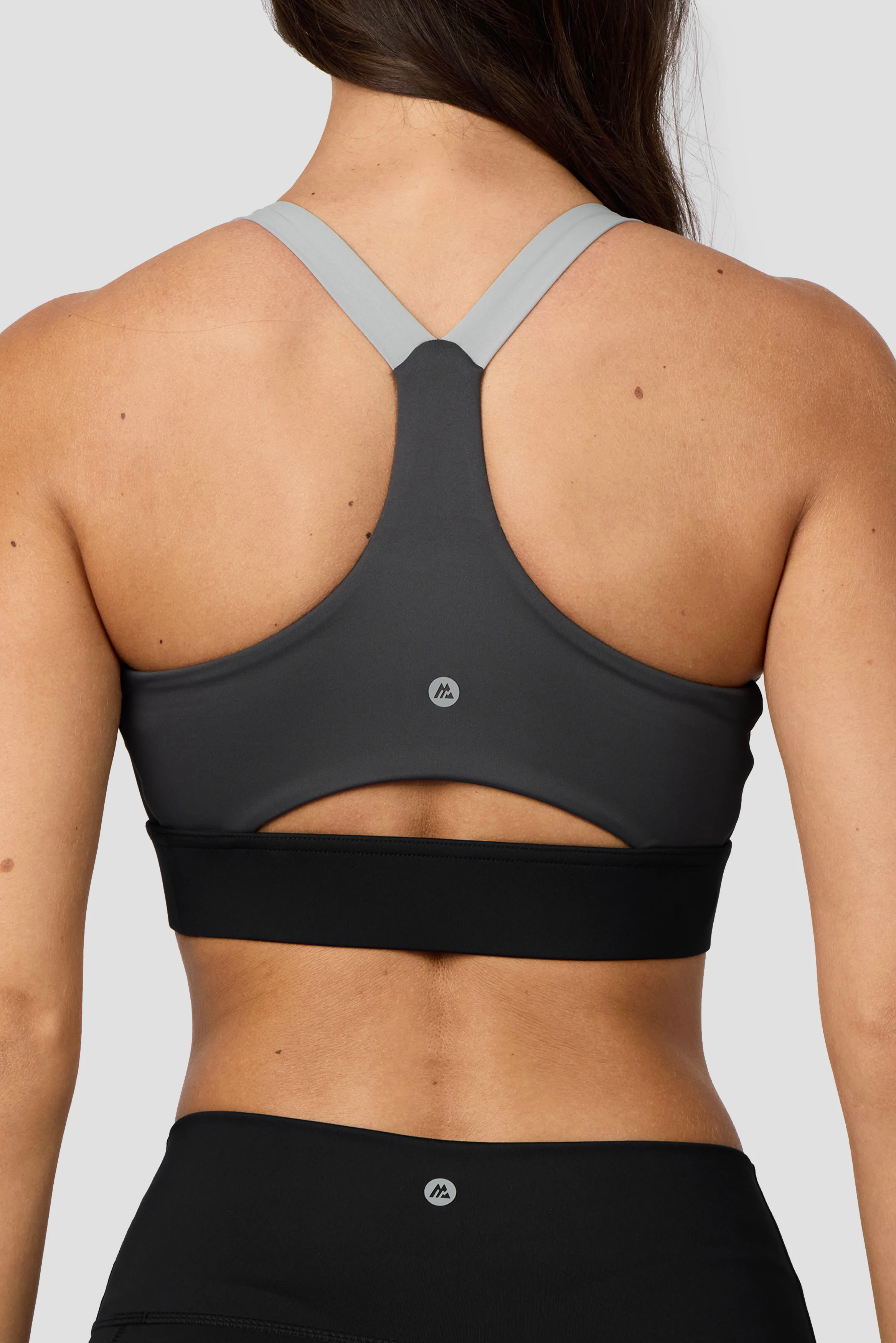 Stride Sports Bra - Black/Basalt/Asphalt - Image 6