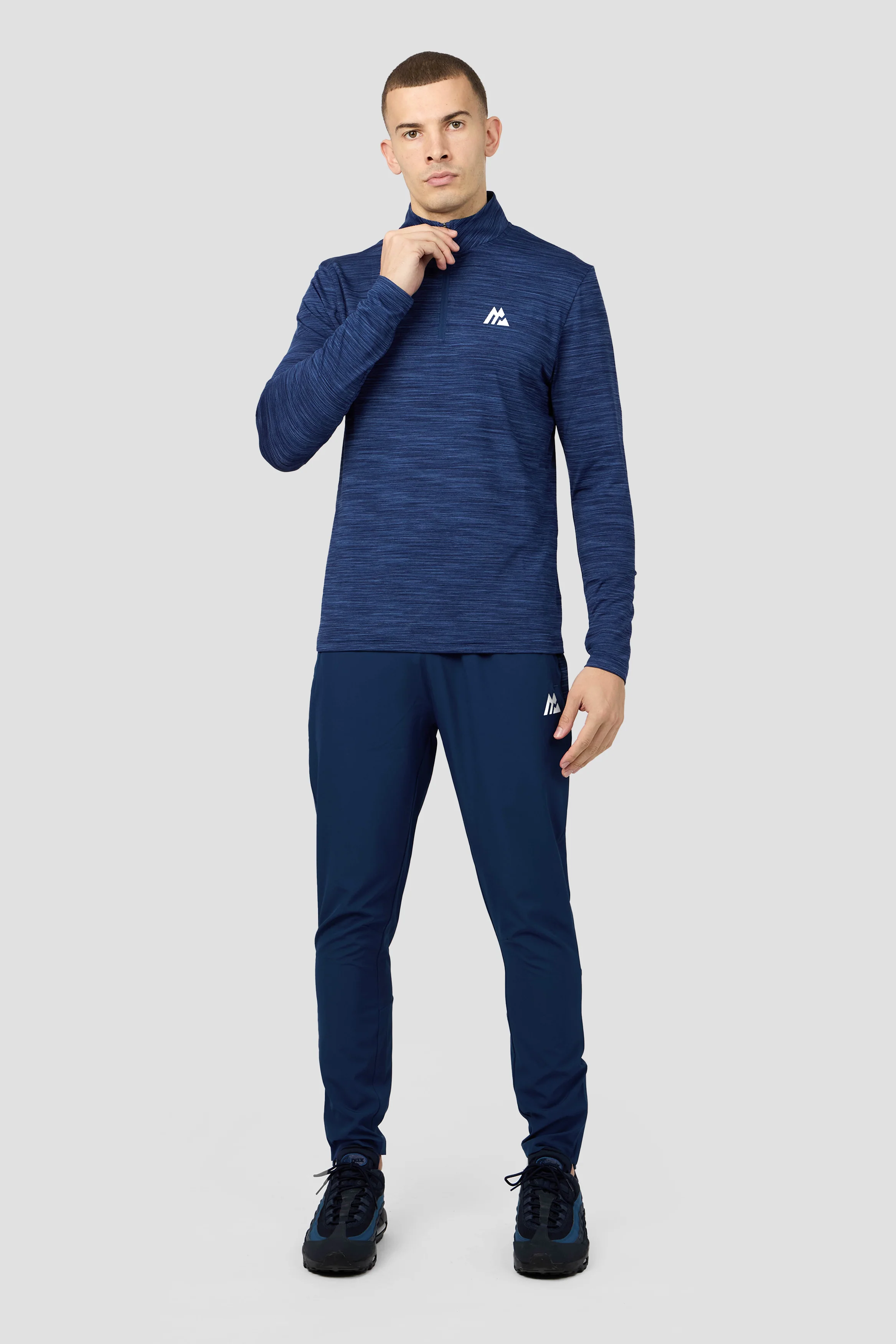 Trail 1/4 Zip - Navy Multi - Image 3