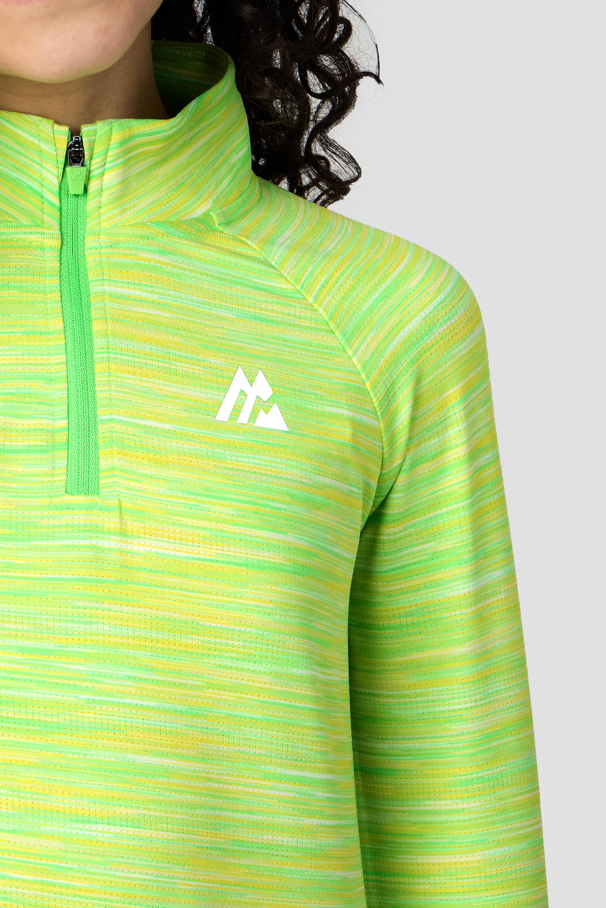 Girls Trail 1/4 Zip - Green Multi - Image 5