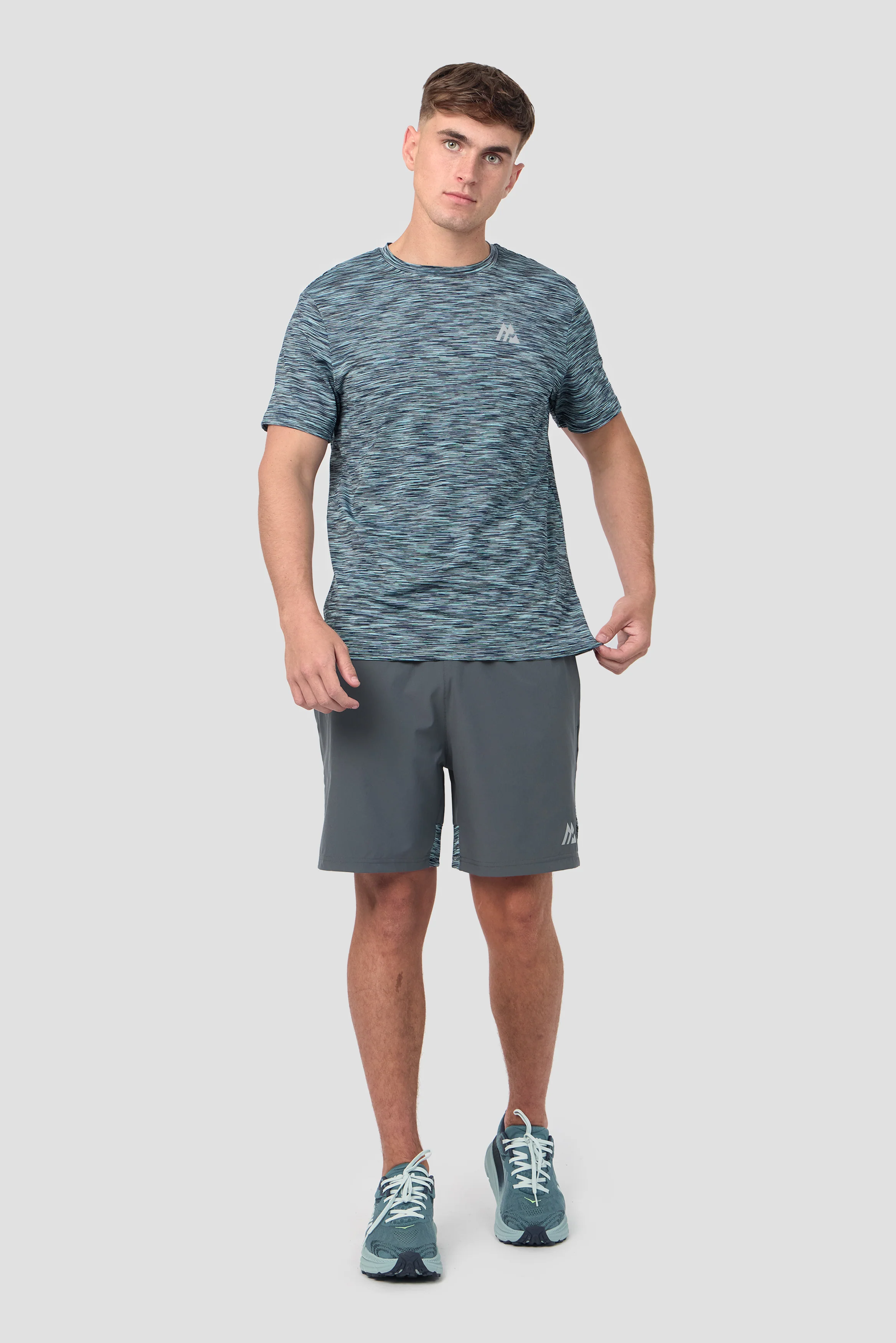 Trail T-Shirt - Grey/Blue/Navy - Image 3