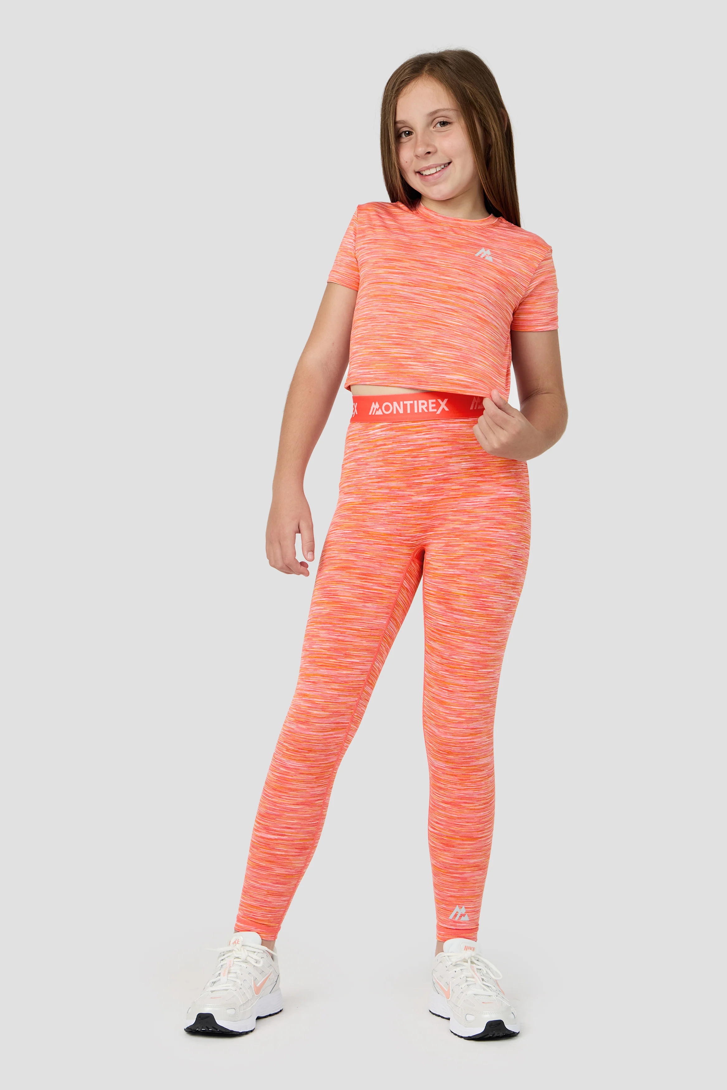 Girls Trail Box T-Shirt - Orange Pink - Image 3