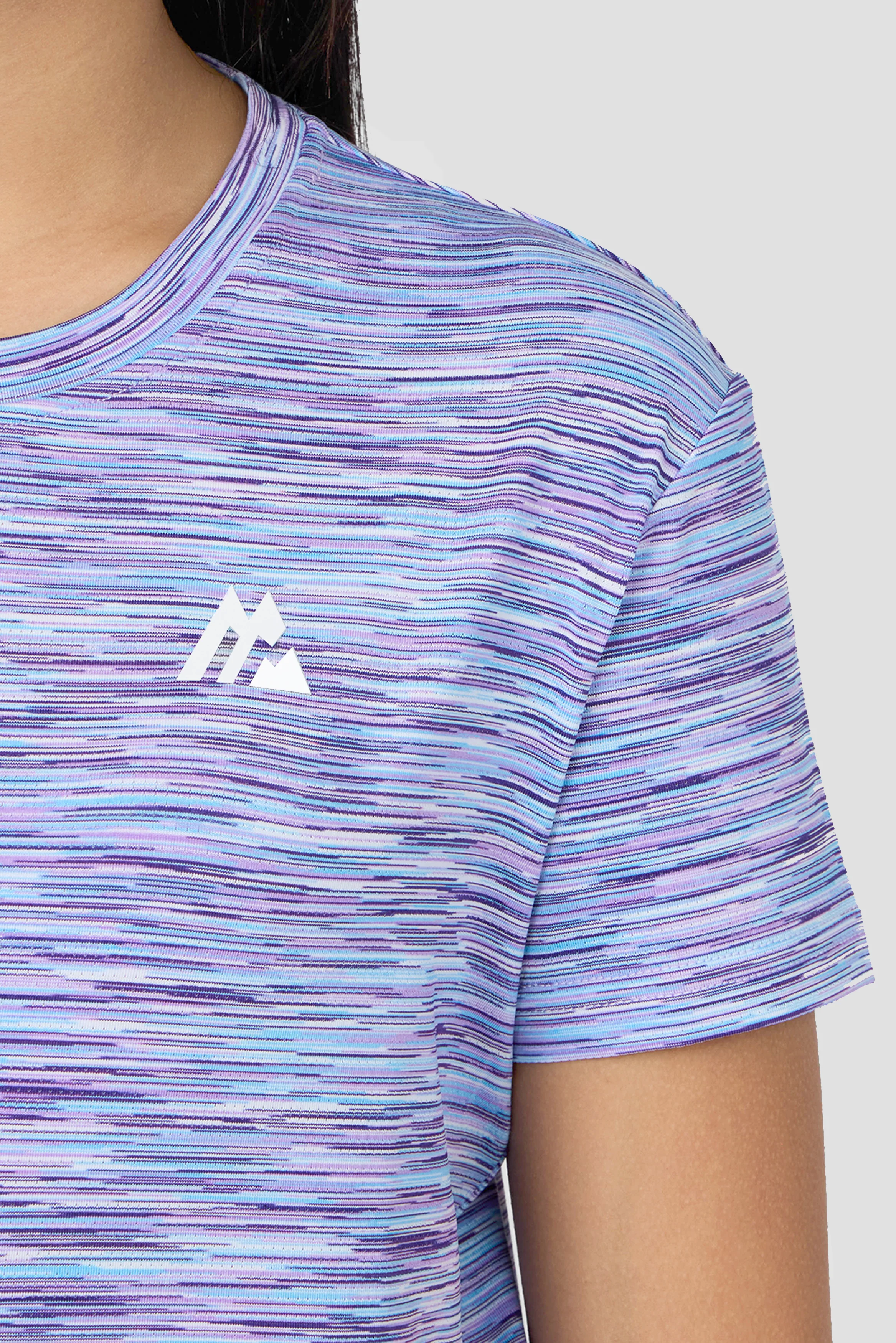 Girls Trail Box T-Shirt - Lilac/Blue/White - Image 4