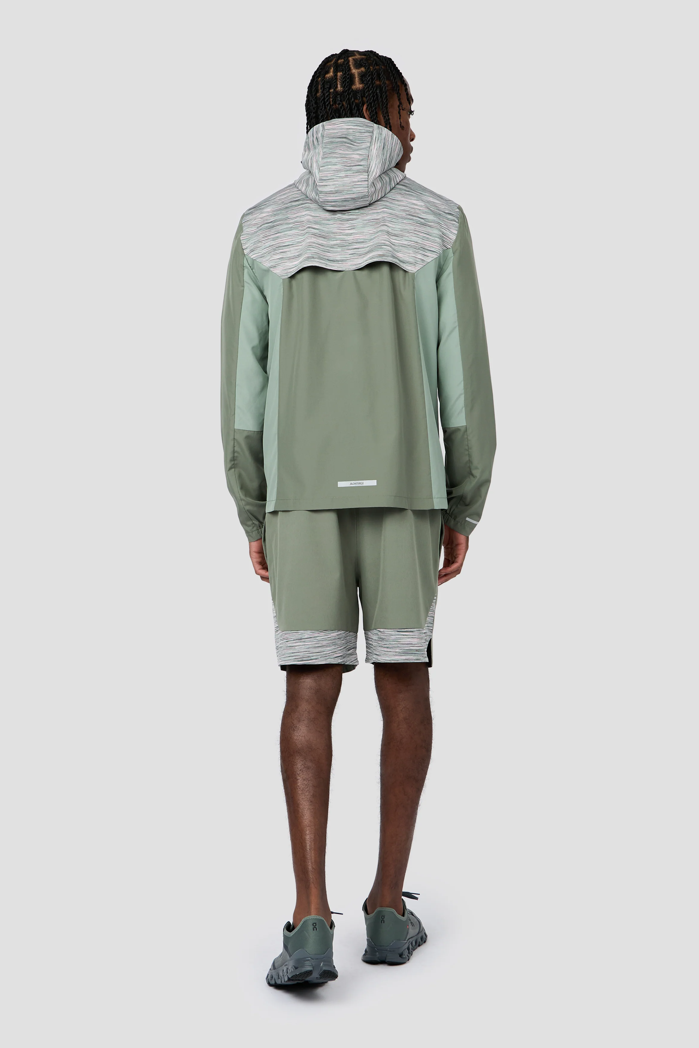 Trail Panel Short - Green Slate/Pink - Image 4