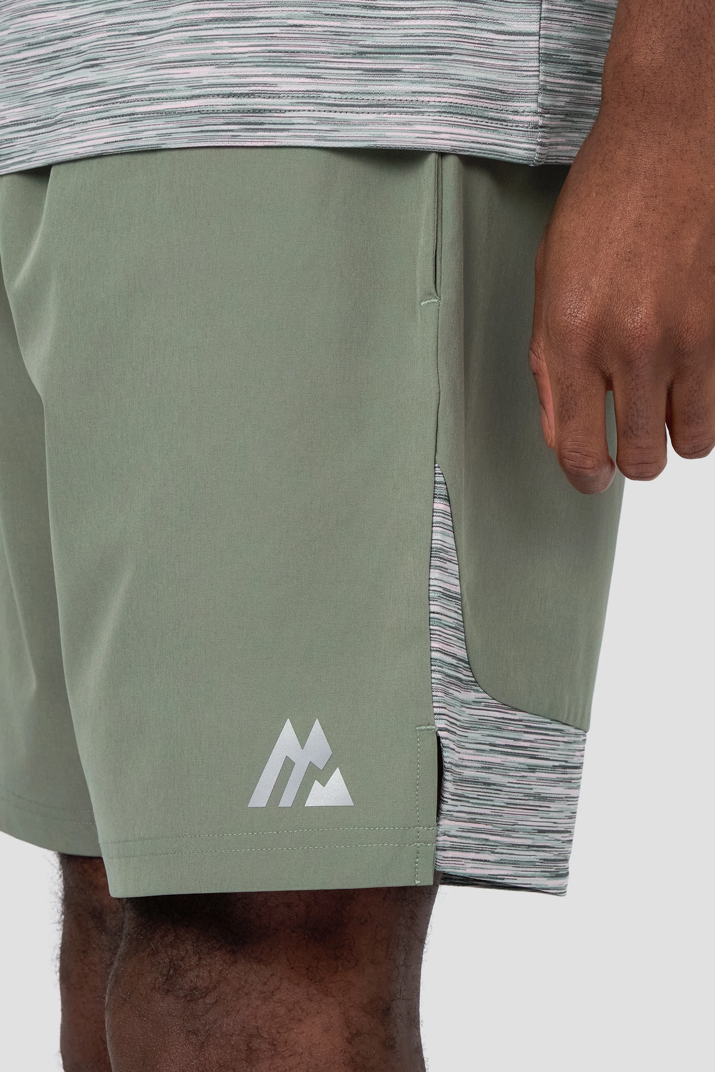 Trail Panel Short - Green Slate/Pink - Image 6