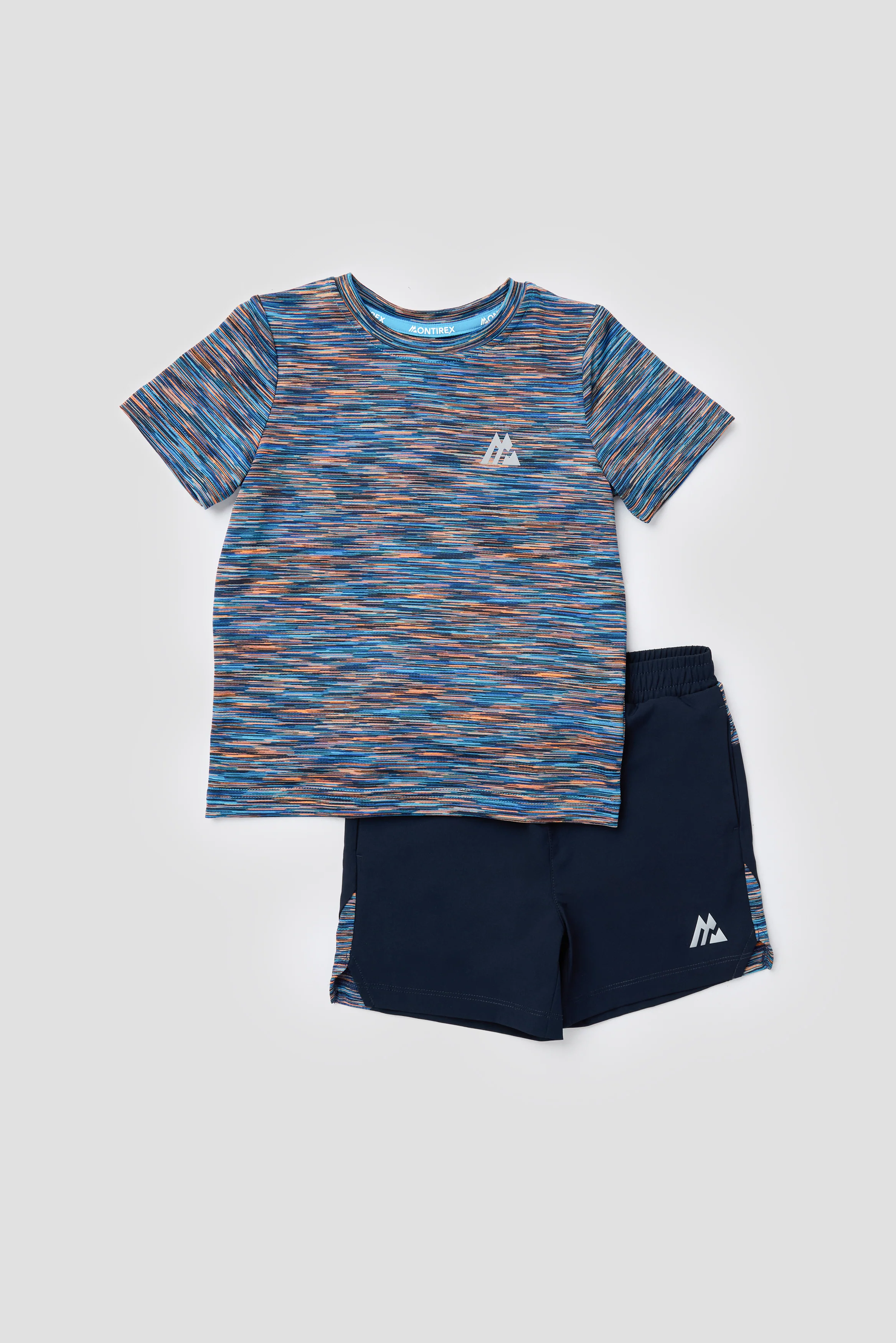Infant Boys Trail T-Shirt/Short Set - Navy/Blue/Orange - Image 4