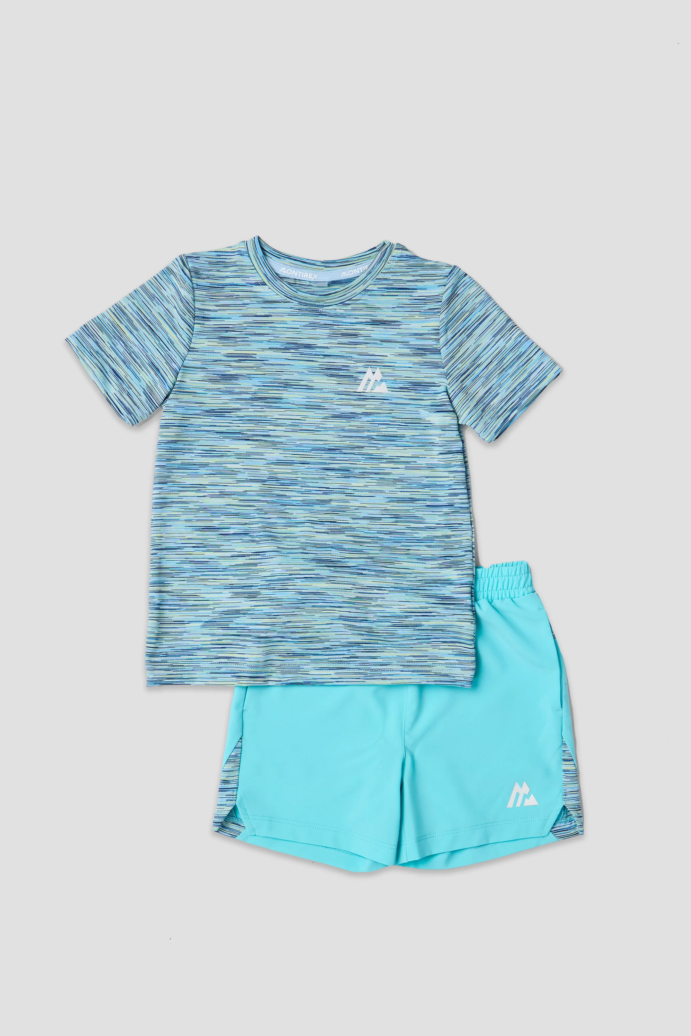 Infant Boys Trail T-Shirt/Short Set - Neon Sky/Blue/Citrus - Image 4