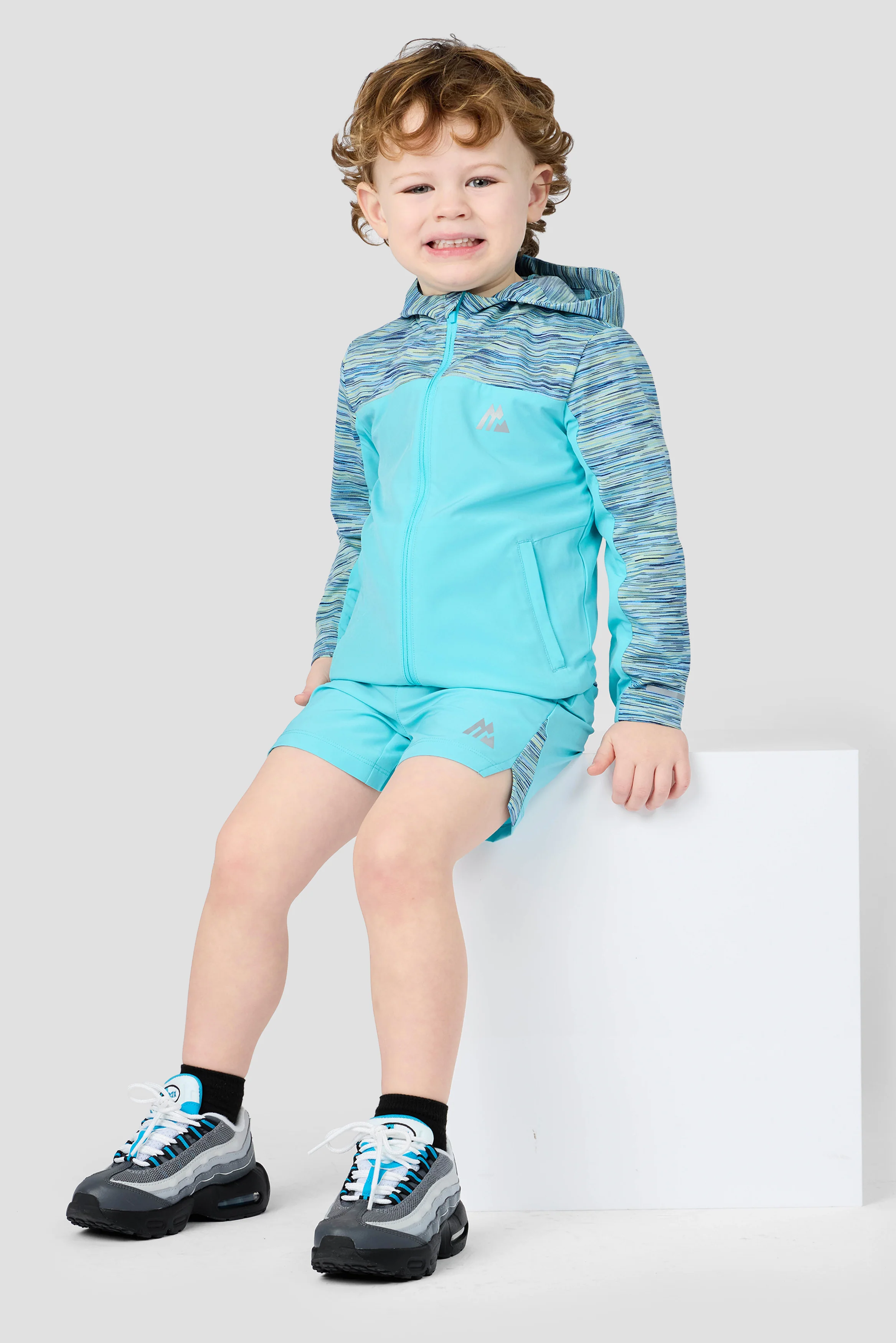 Infant Boys Trail Windbreaker - Neon Sky/Blue/Citrus - Image 3