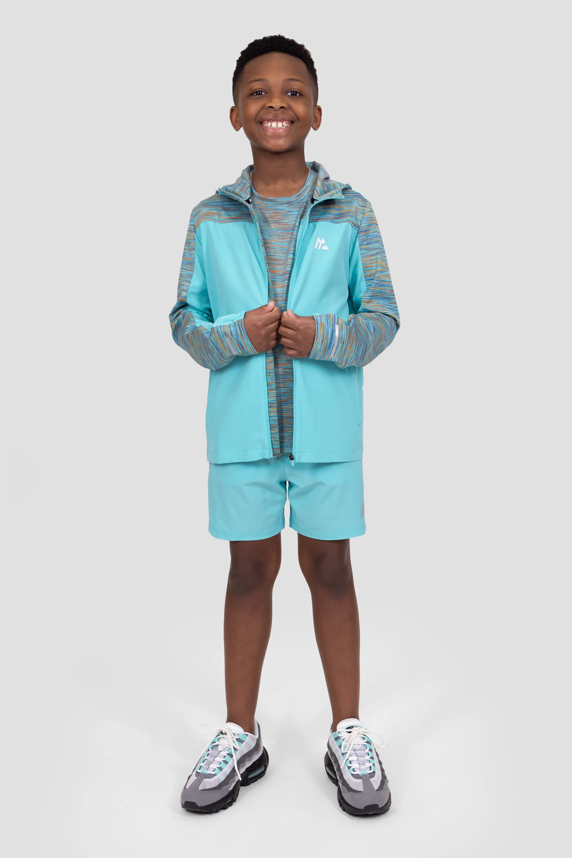 Boys Trail Windbreaker - Blue/Orange - Image 3