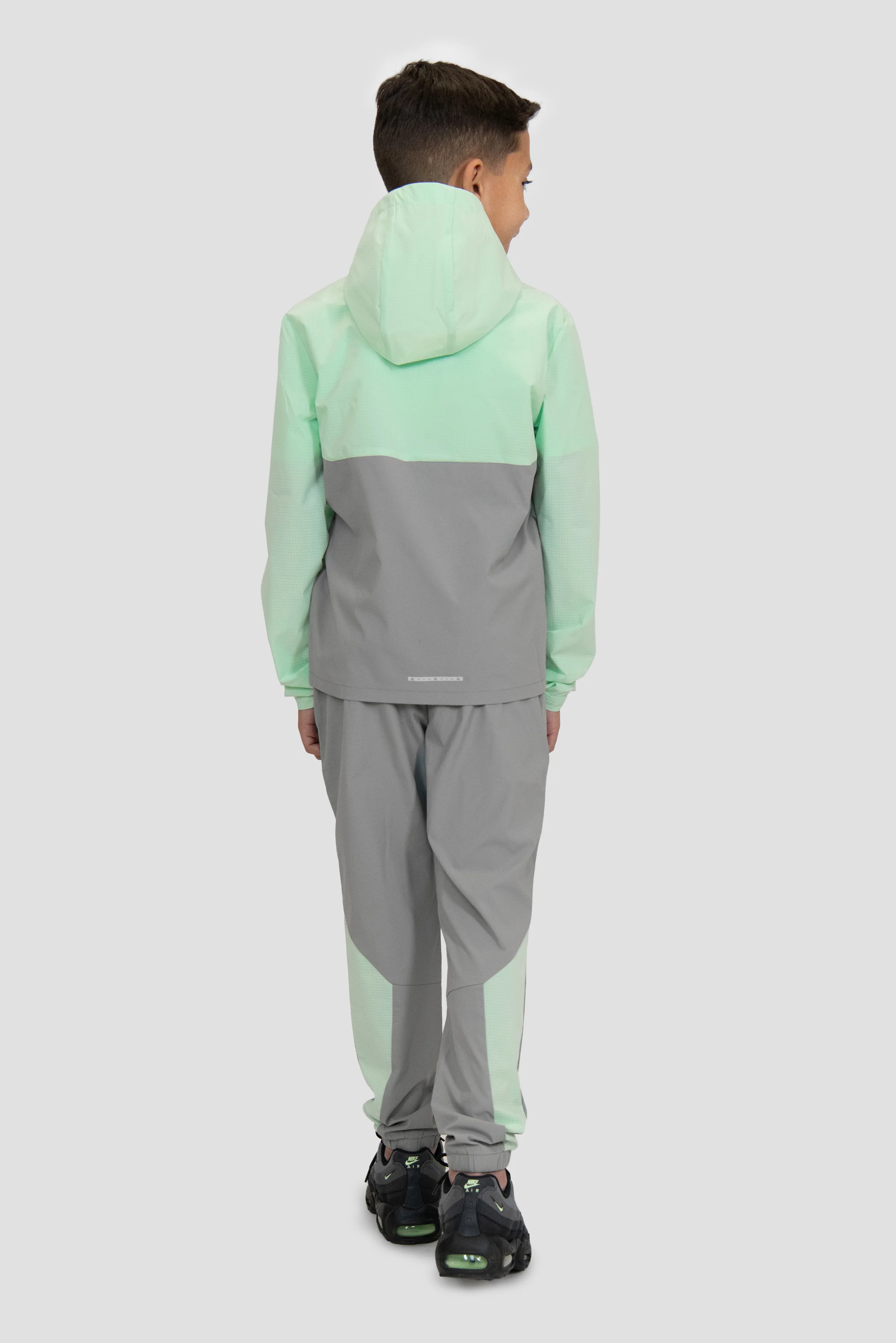 Boys Trek Tech Jacket - Sea Foam/Platinum Grey - Image 4