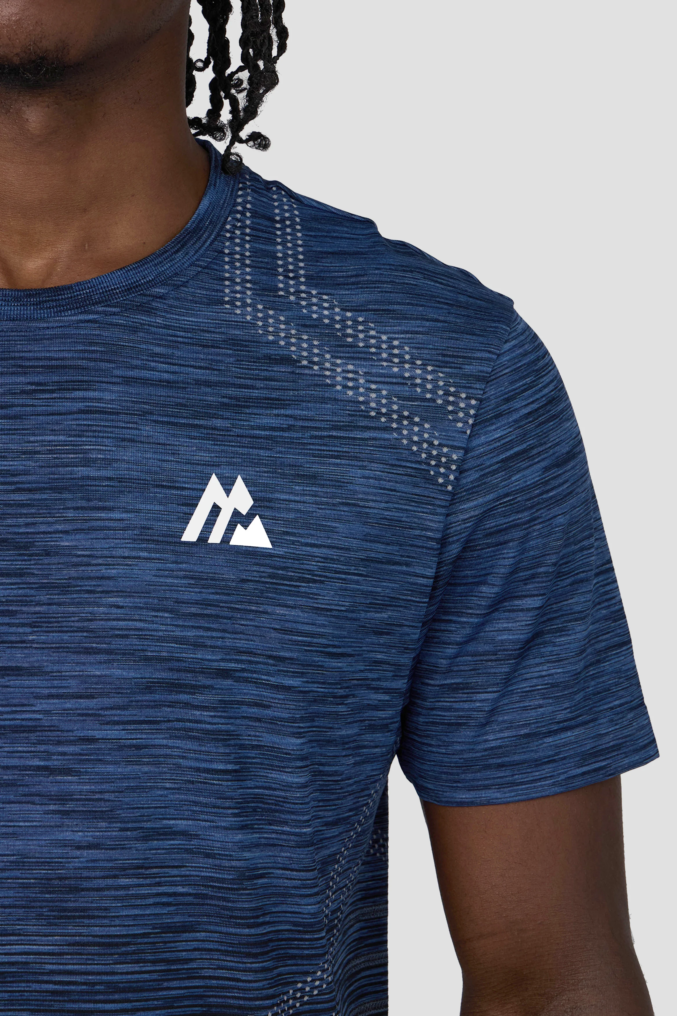 Vector Seamless T-Shirt - Charcoal Blue/Navy - Image 3