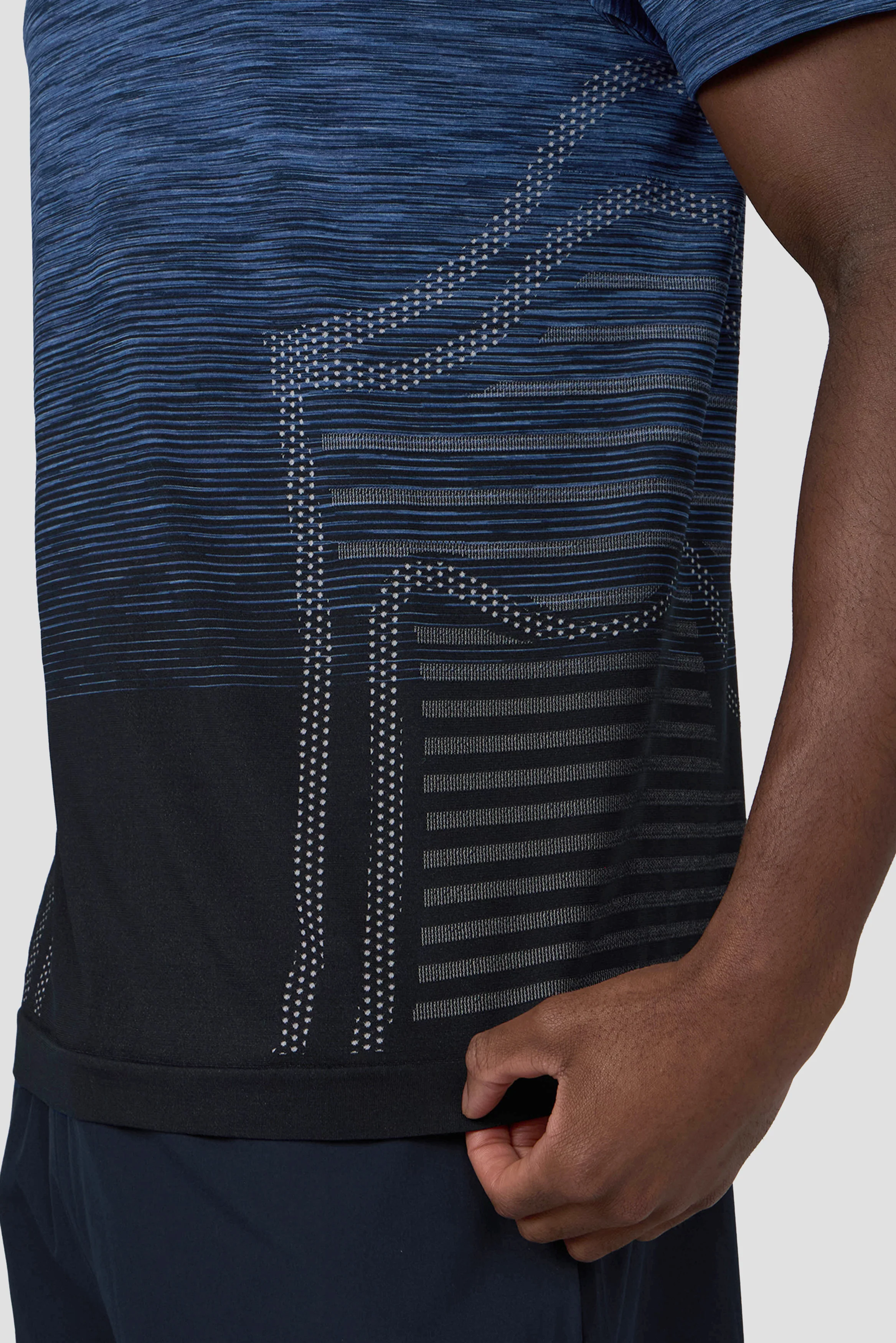 Vector Seamless T-Shirt - Charcoal Blue/Navy - Image 4