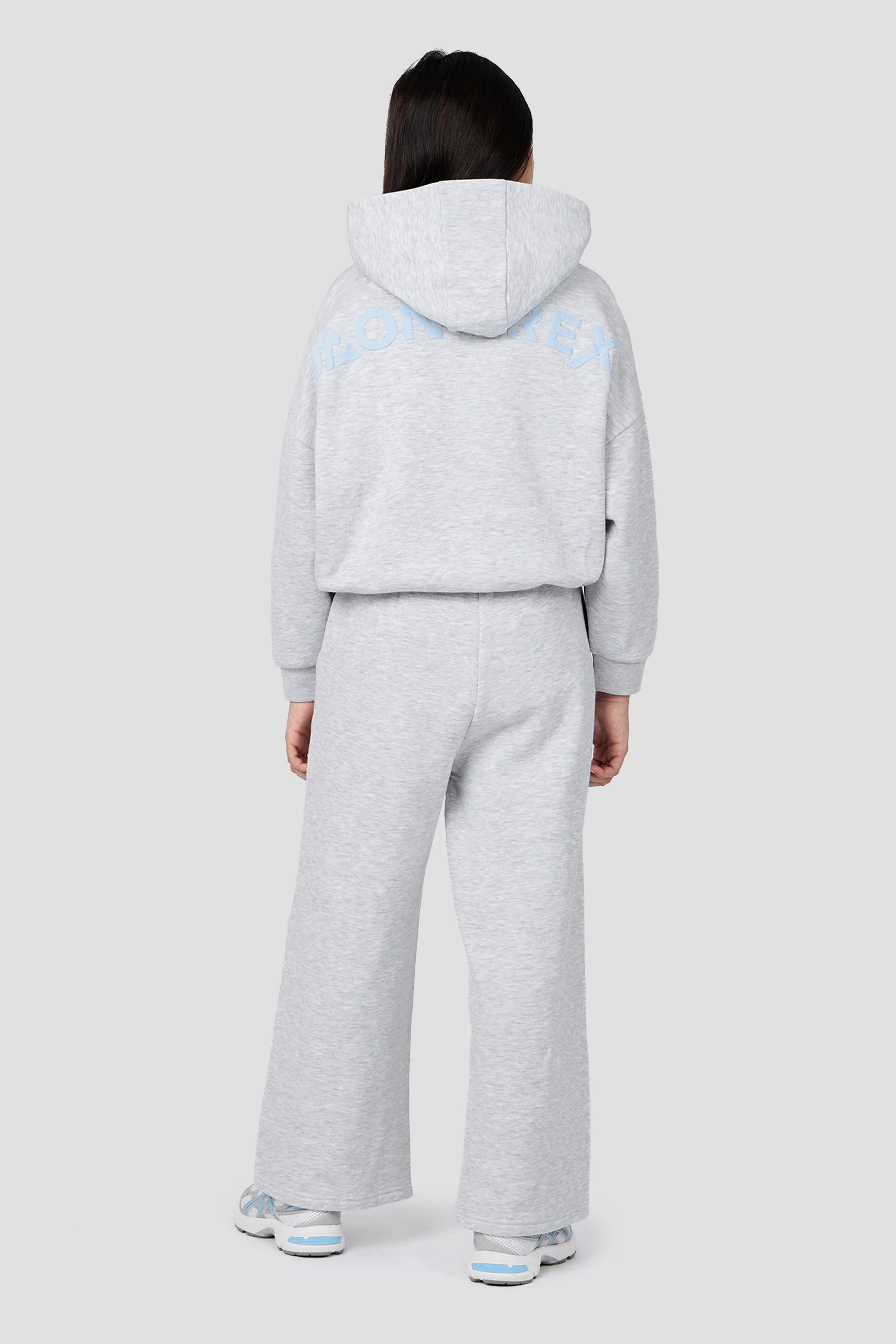 Girls Vibe Jogger - Light Smoke Grey Marl/Misty Blue - Image 4