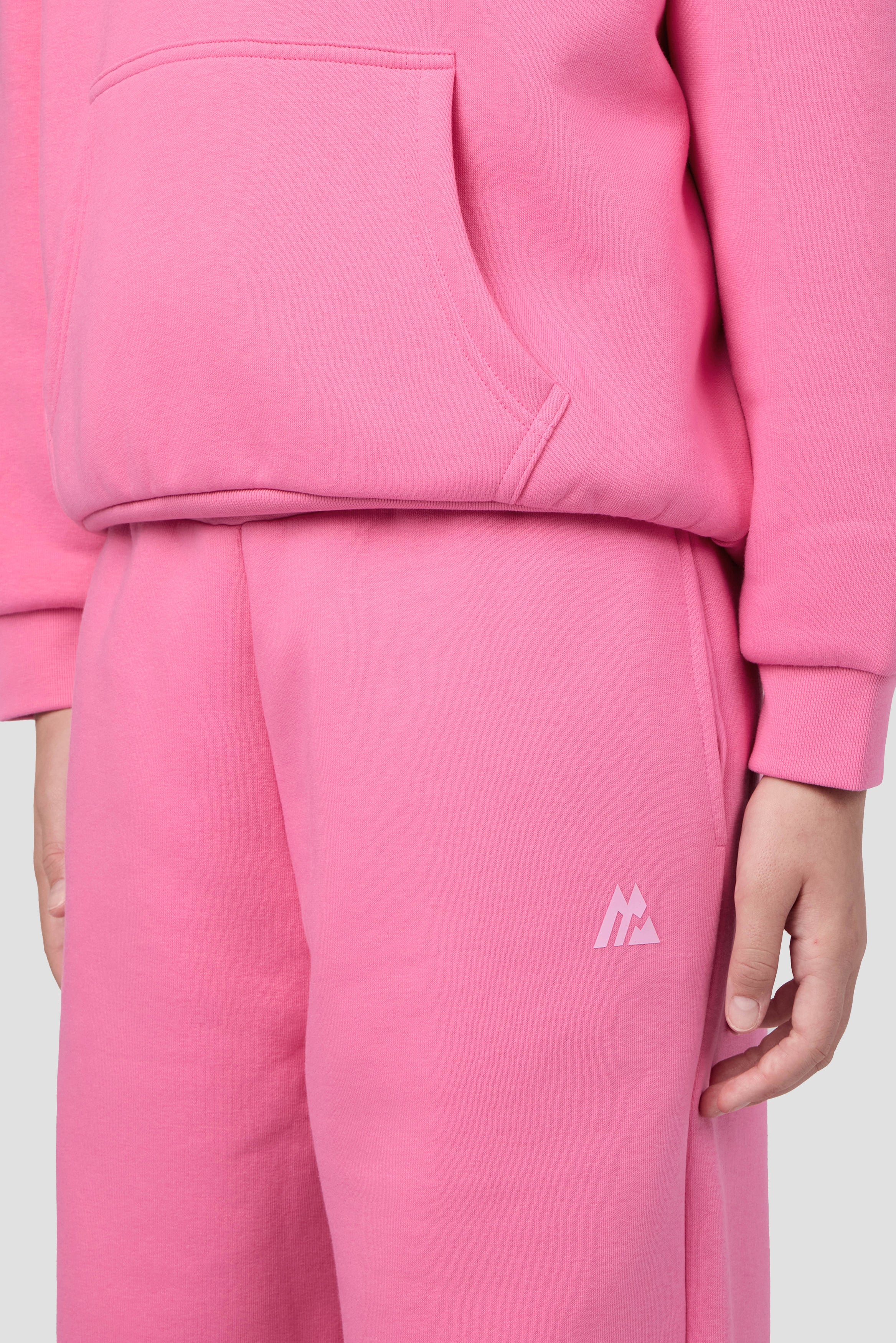 Girls Vibe Wide Leg Jogger - Framboise - Image 7