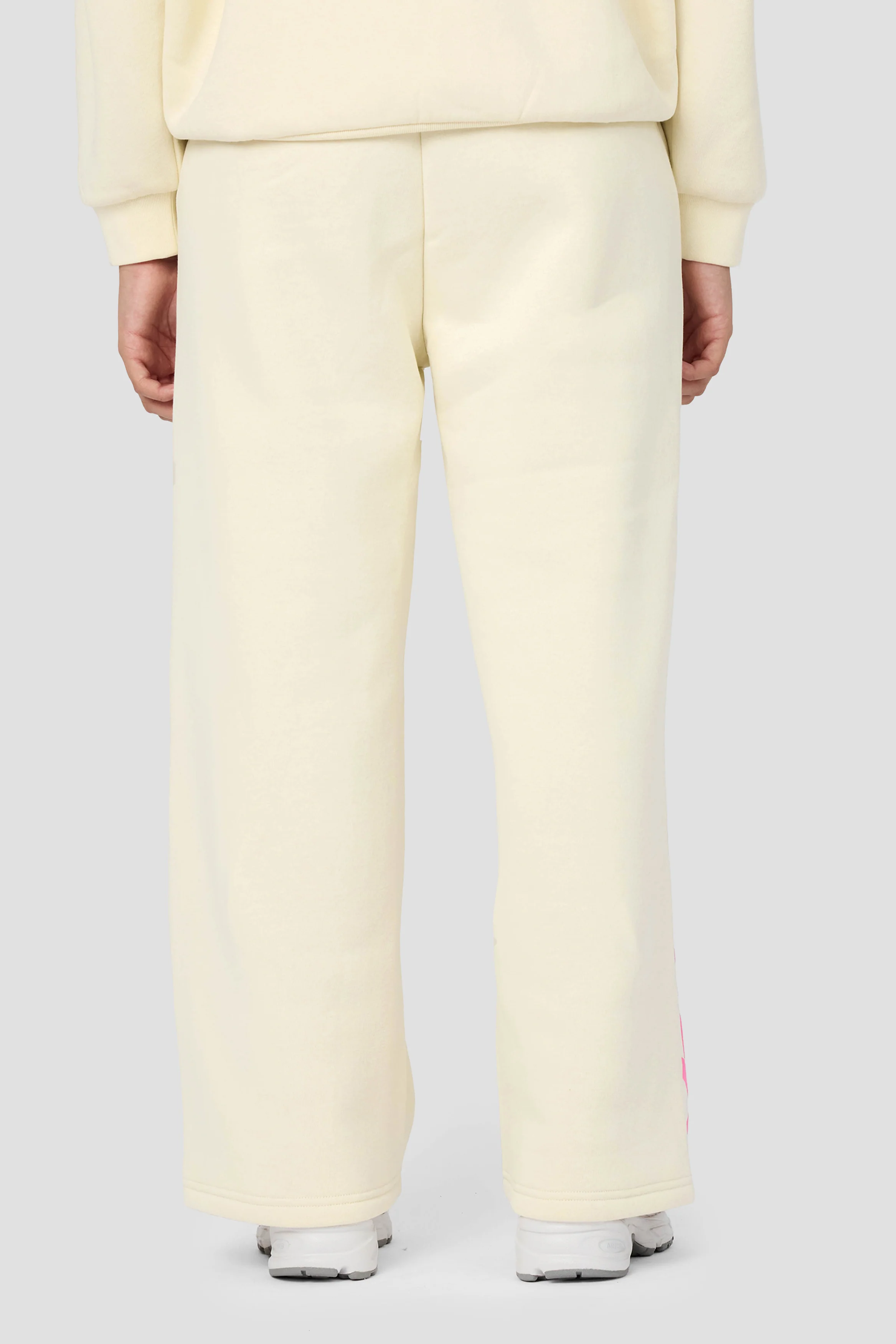 Girls Vibe Wide Leg Jogger - Vanilla Foam - Image 4