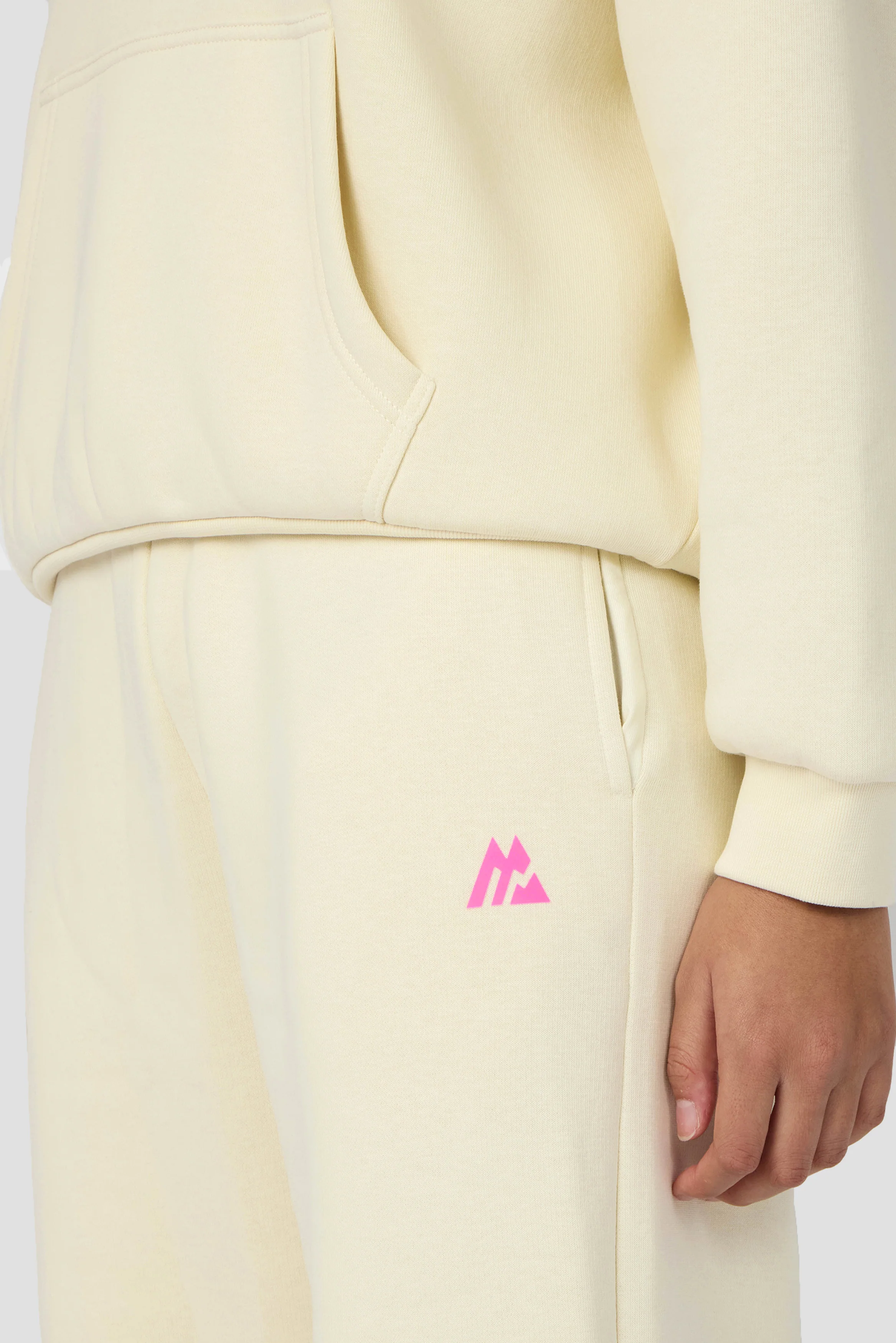 Girls Vibe Wide Leg Jogger - Vanilla Foam - Image 7