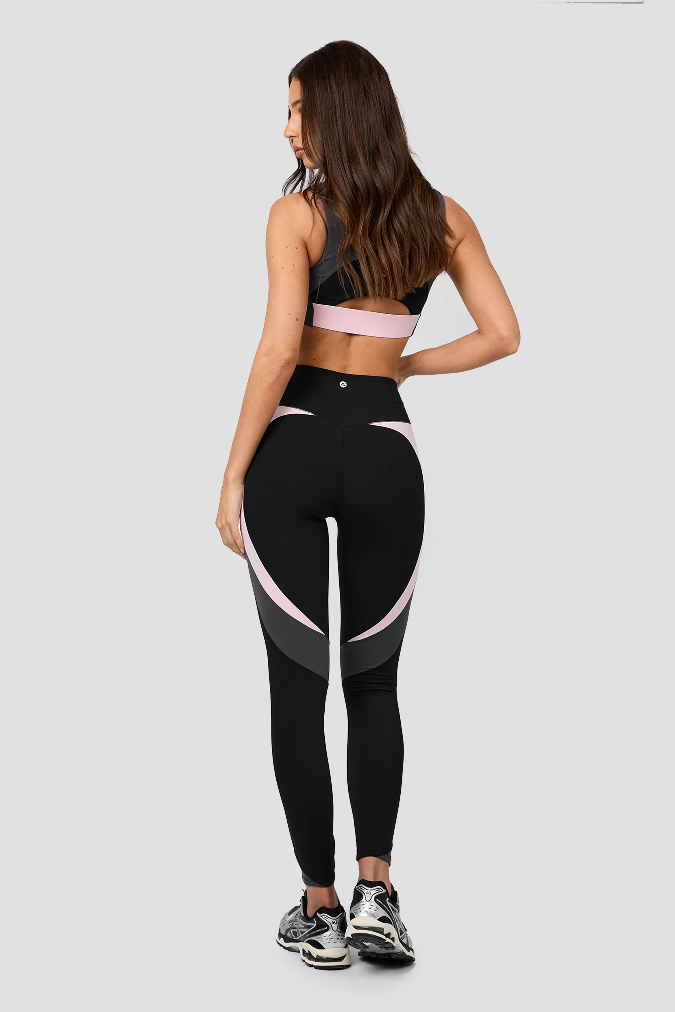 Vision Legging - Black/Asphalt/Light Pink - Image 4