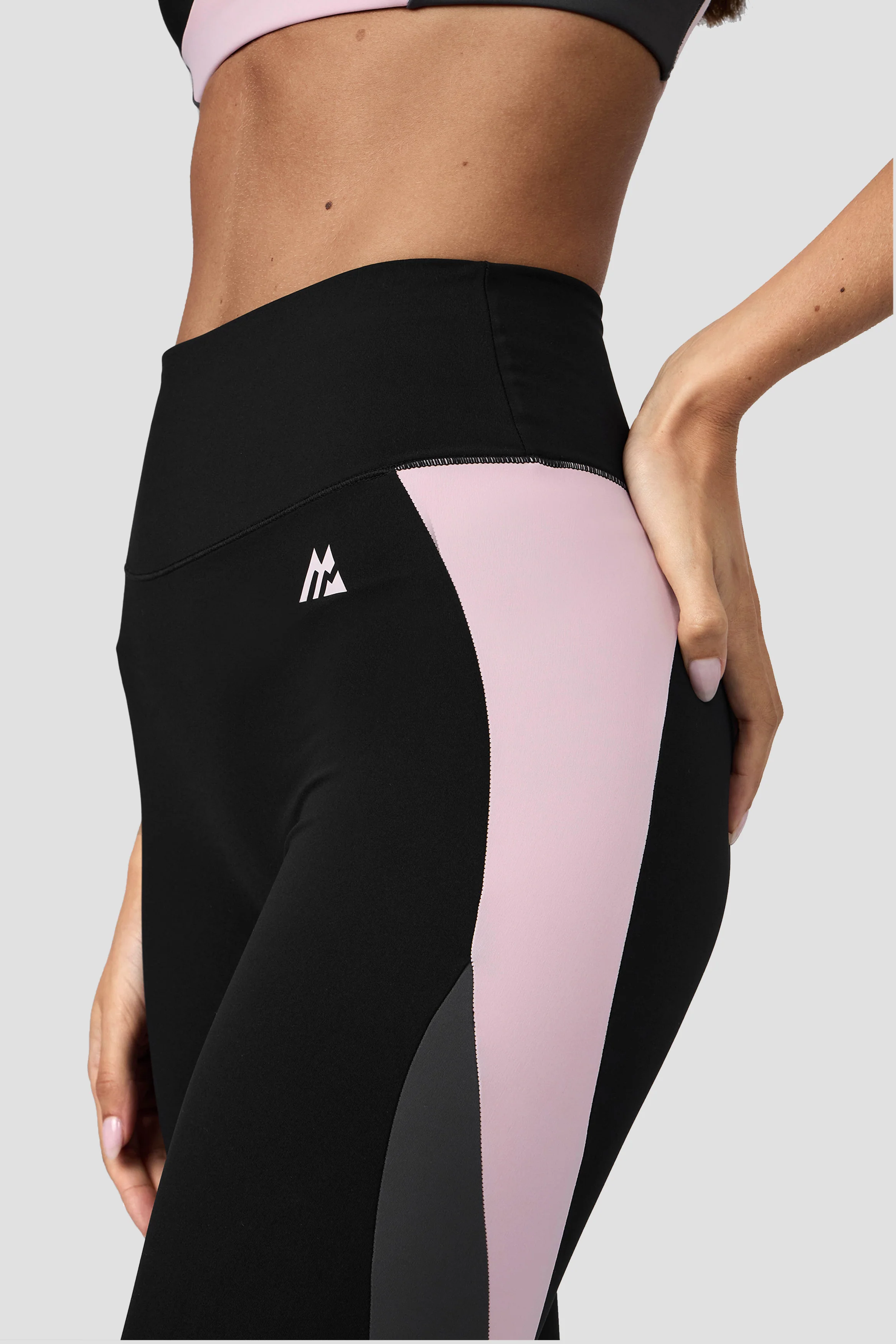 Vision Legging - Black/Asphalt/Light Pink - Image 5