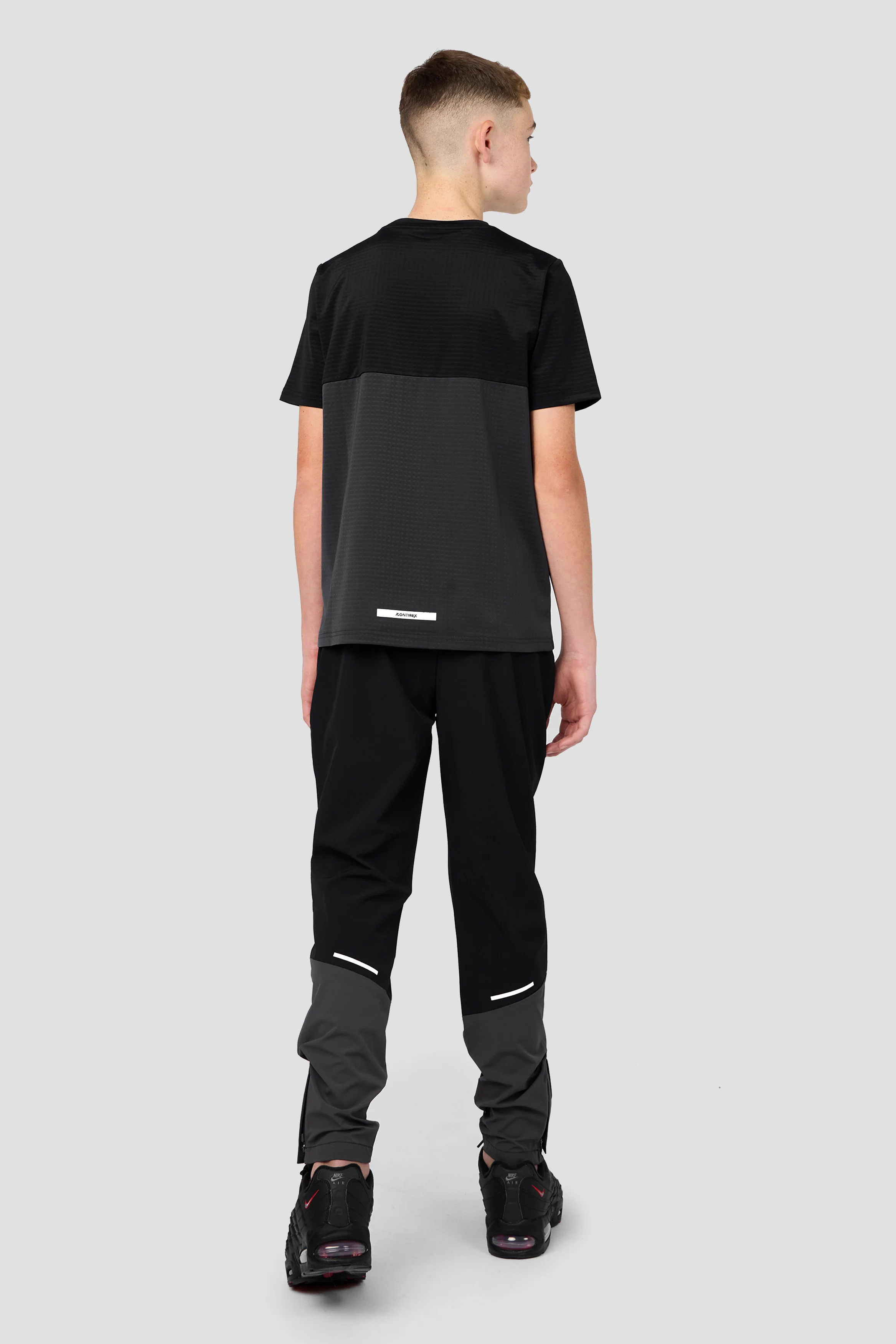 Boys Vortex T-Shirt - Black/Asphalt - Image 4